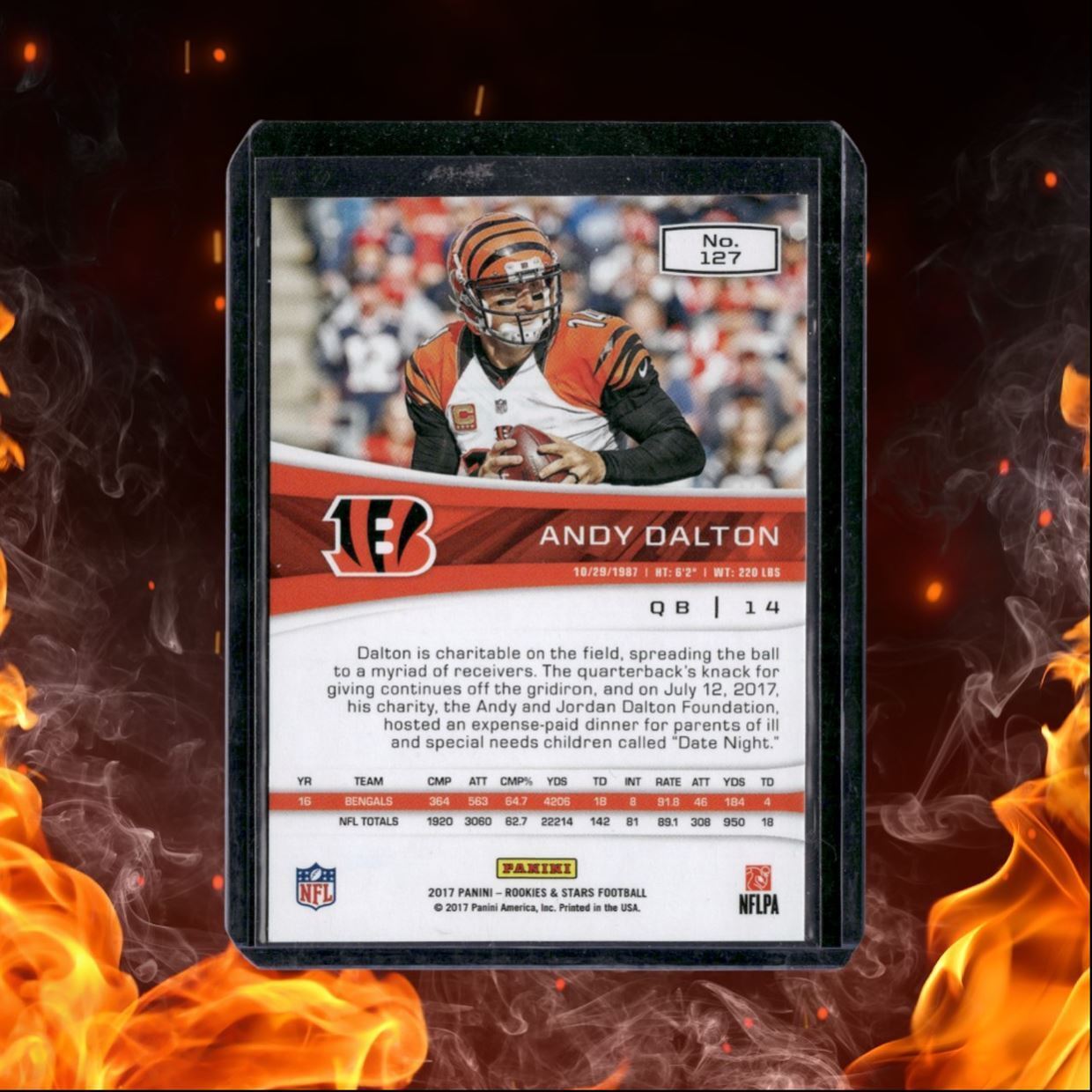 2017 Panini Rookies & Stars Andy Dalton True Blue 02/49 #127