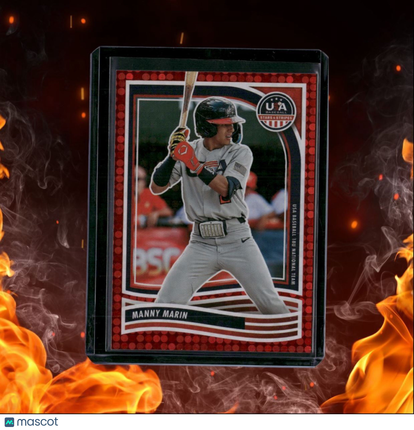 2024 Panini USA Stars & Stripes Manny Marin Red 089/199 #34