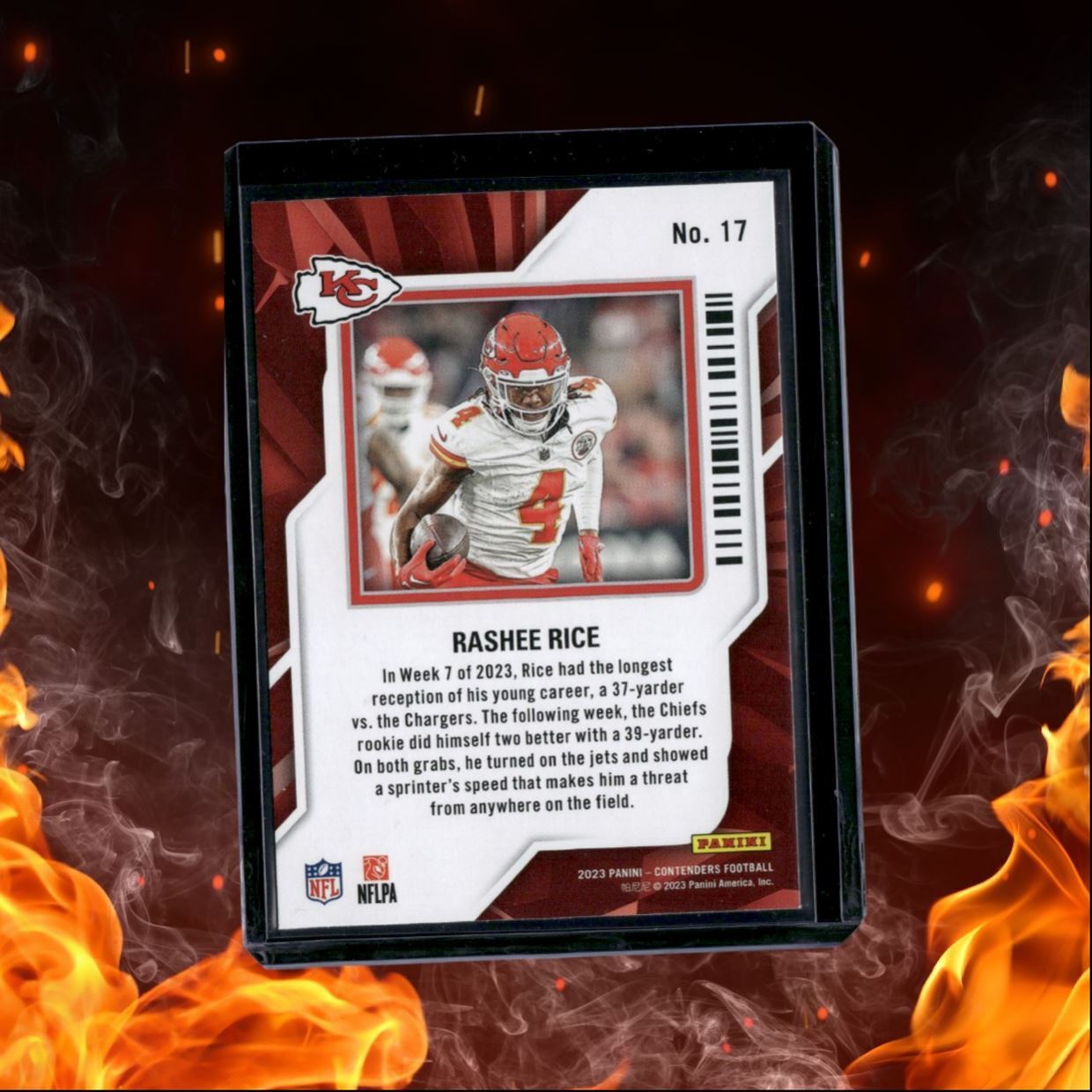 2023 Panini Contenders Rashee Rice Rookie of the Year Rookie #17