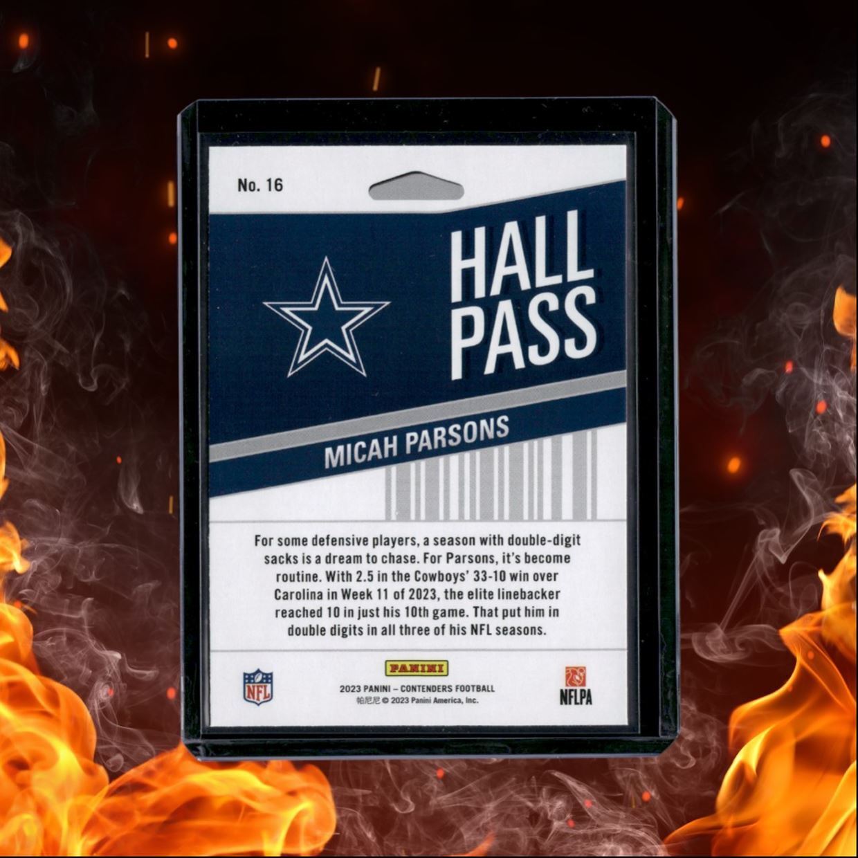 2023 Panini Contenders Micah Parsons Hall Pass #16