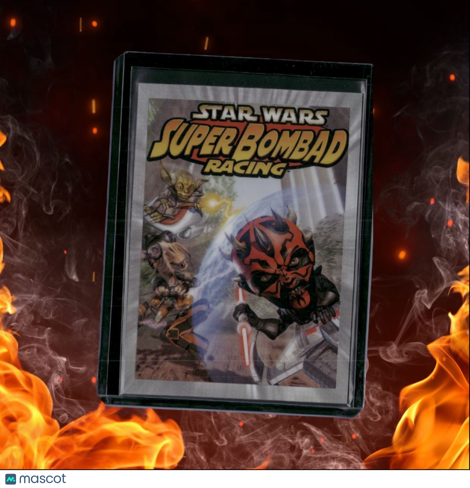 2022 Topps Star Wars Galaxy Chrome Super Bombad Racing Gameplay Galaxy Art