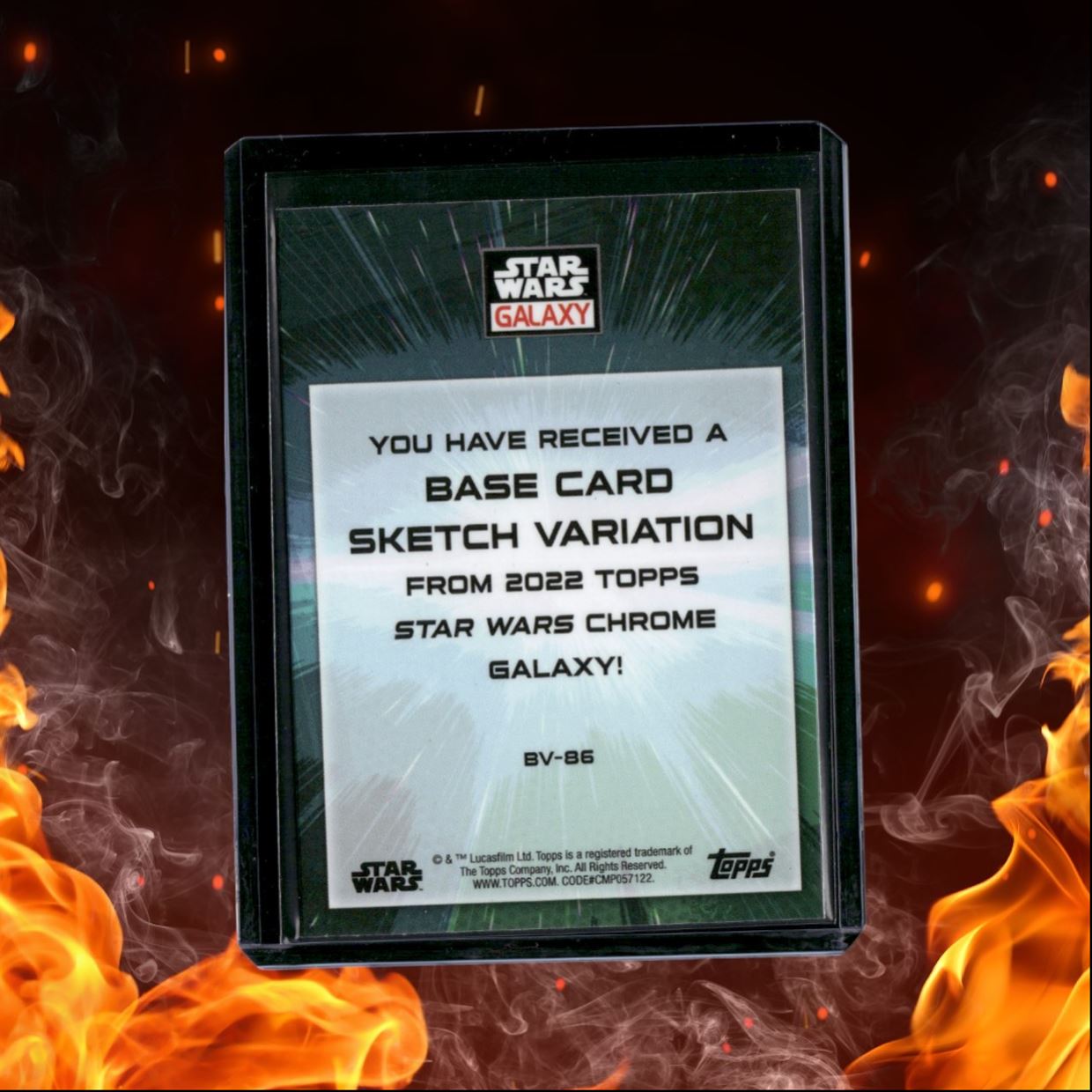 2022 Topps Star Wars Galaxy Chrome Leia Organa / Derek Laufman Sketch Variation