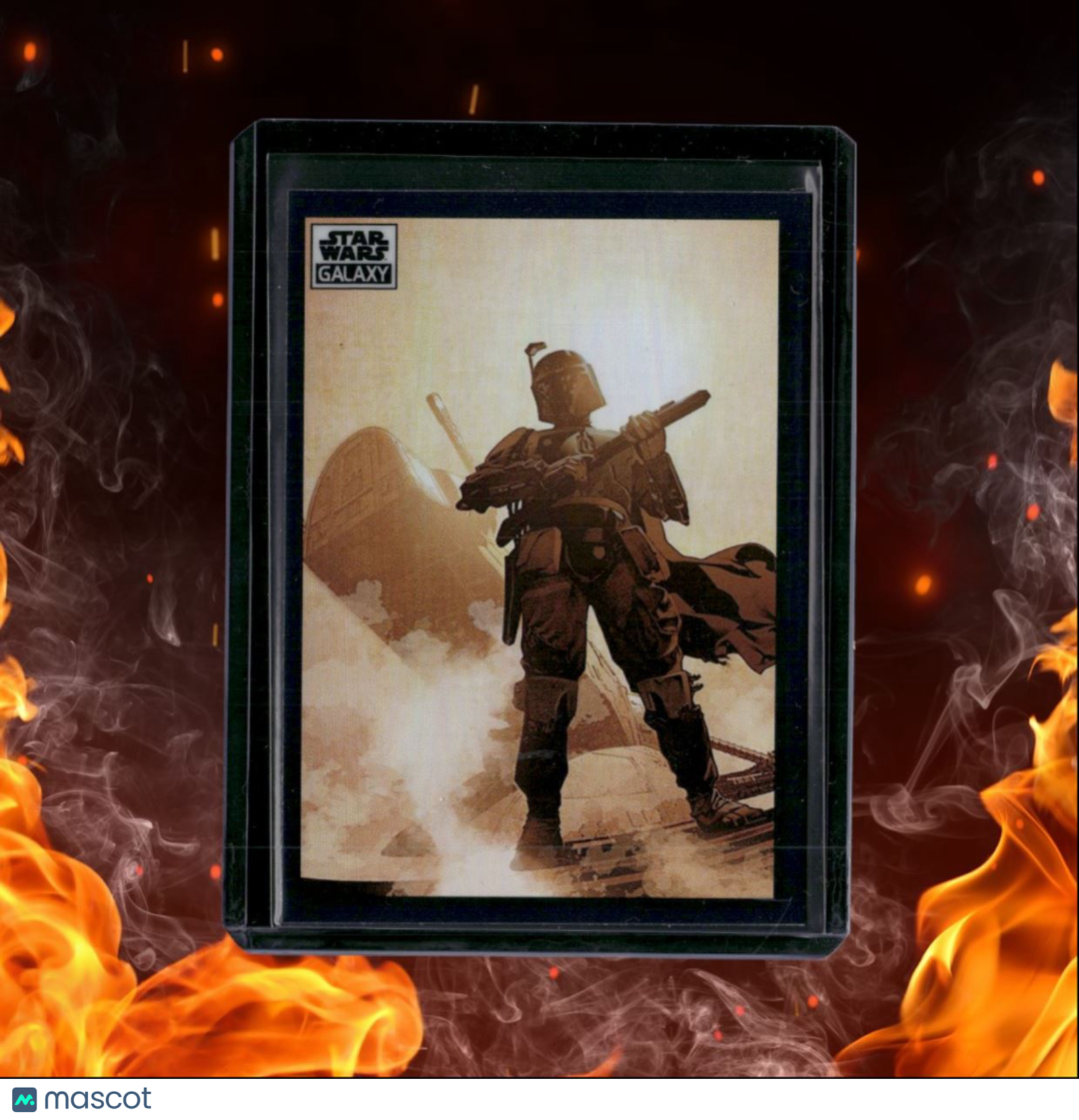 2022 Topps Star Wars Galaxy Chrome The Infamous Boba Fett Refractor #53