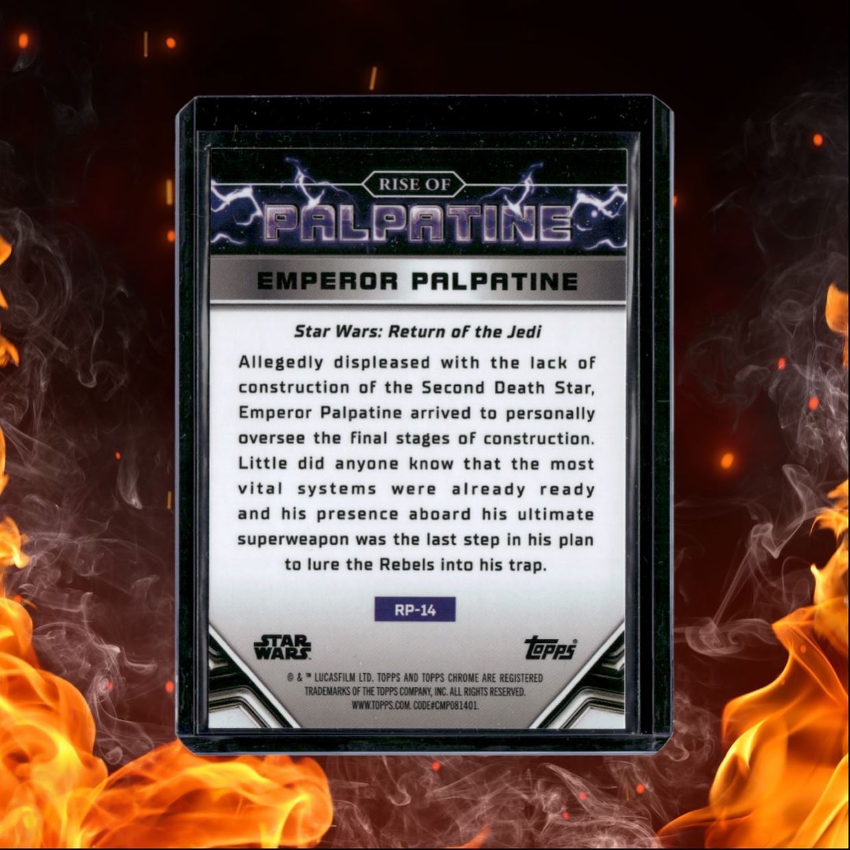 2024 Topps Chrome Star Wars Emporor Palpatine Rise of Palpatine #RP-14