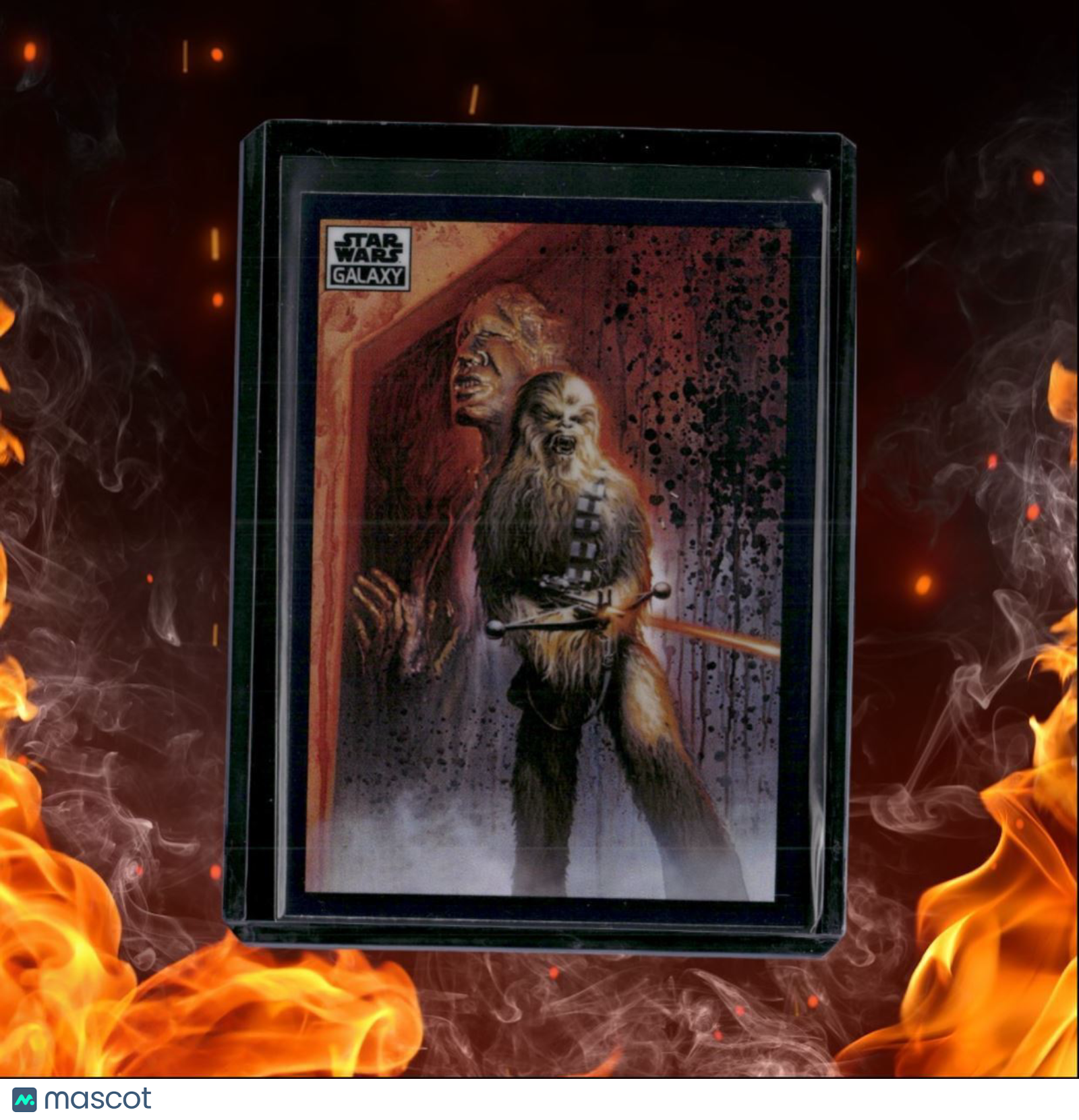 2022 Topps Star Wars Galaxy Chrome Chewbacca's Anguish Refractor #47