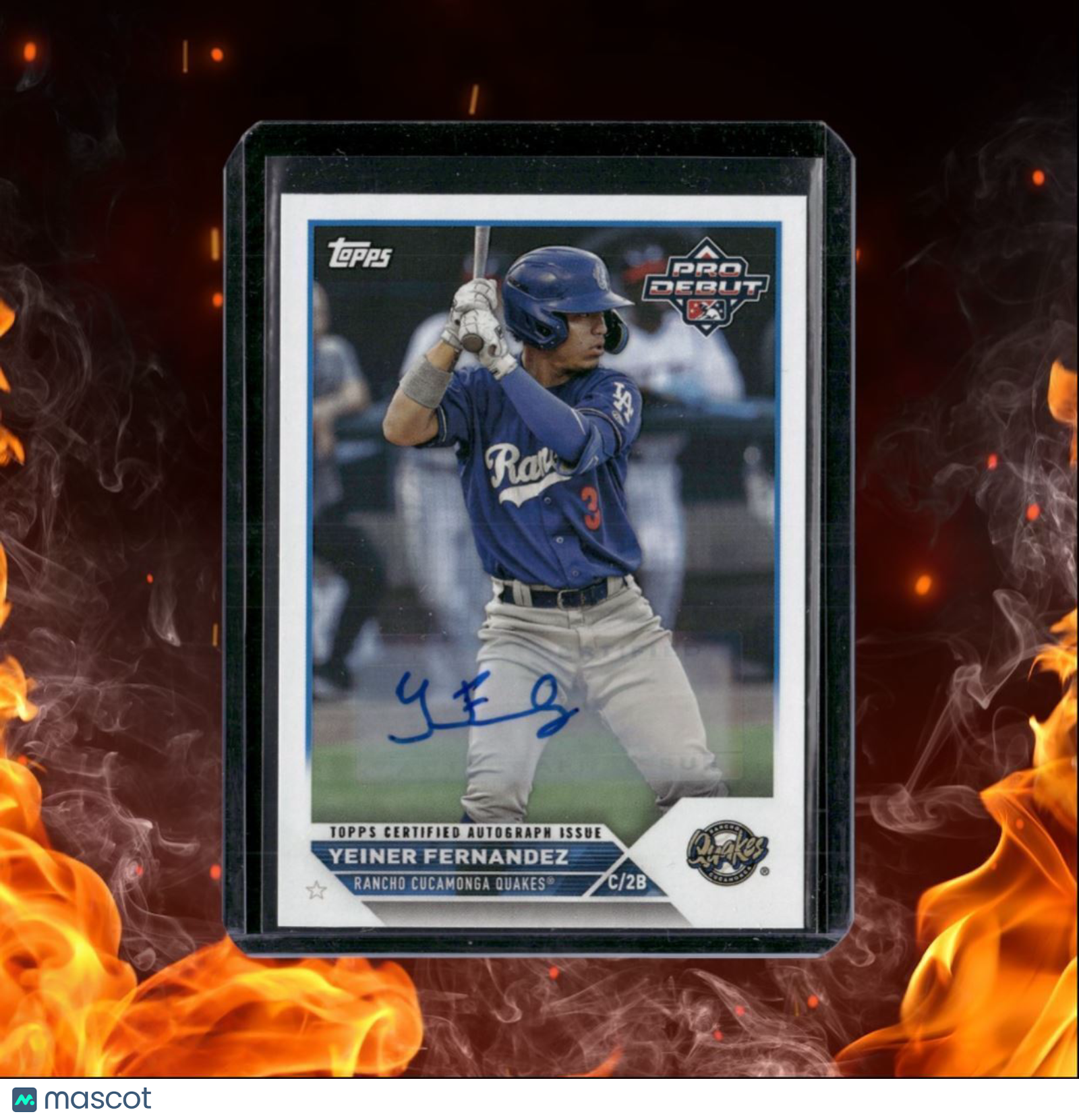 2023 Topps Pro Debut Yenier Fernandez Auto #PD-4