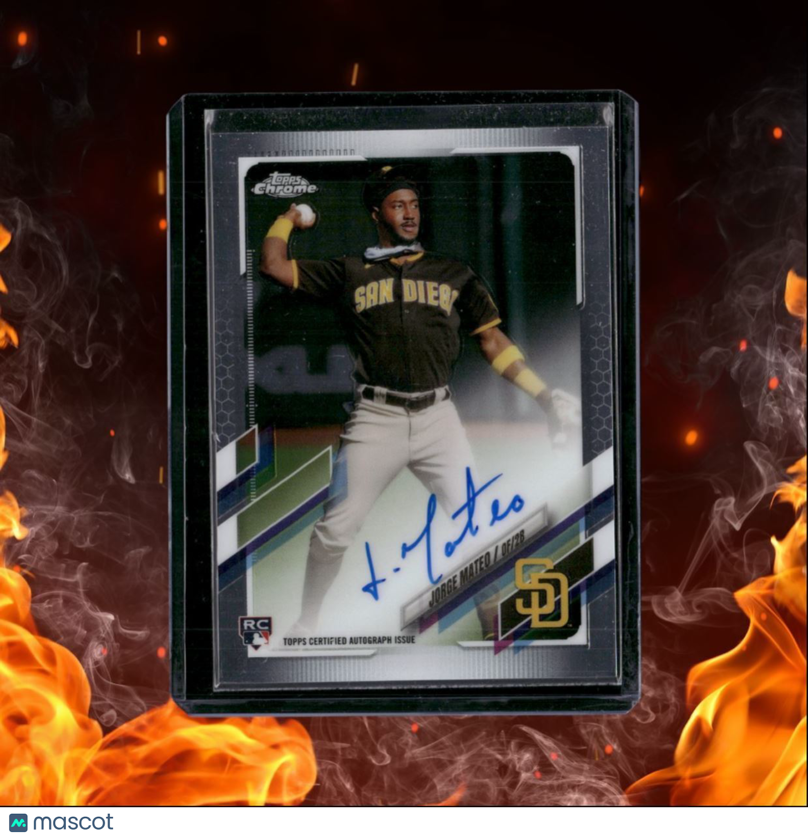 2021 Topps Chrome Jorge Mateo Rookie Auto #6RA-JMA