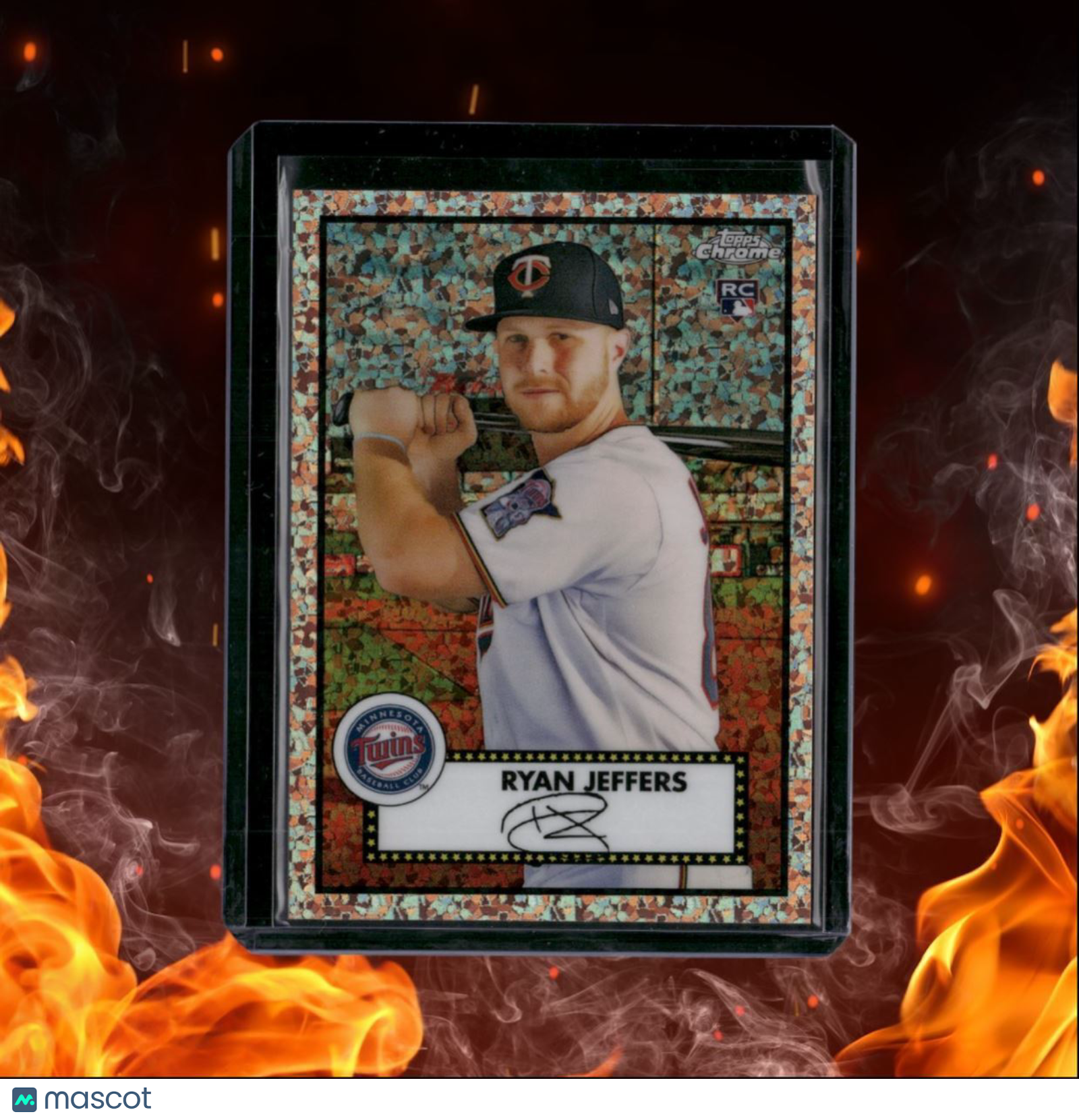 2021 Topps Chrome Platinum Anniversary Ryan Jeffers Rose Gold Refractor Rookie