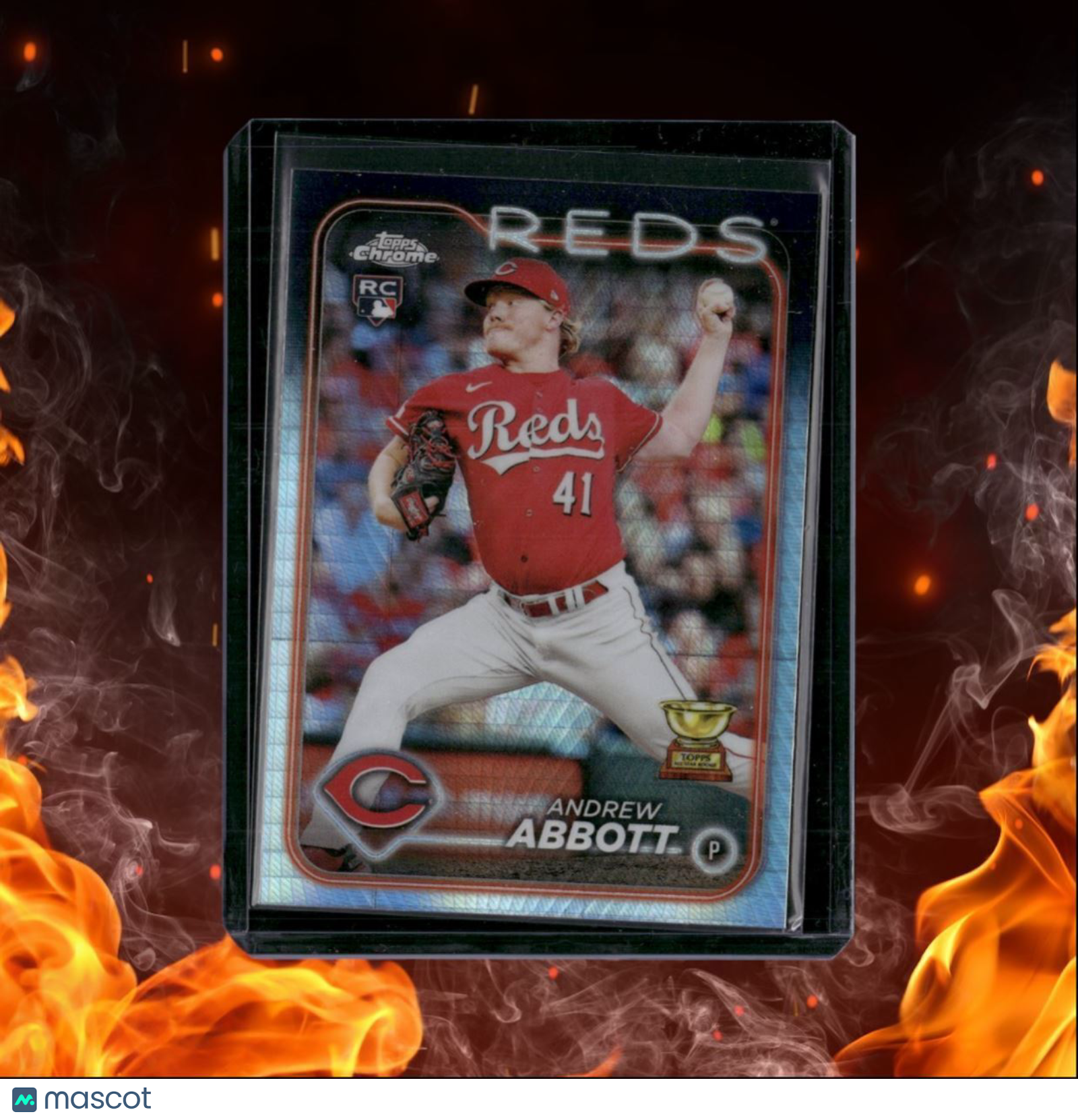 2024 Topps Chrome Andrew Abbott Prism Refractor Rookie #154