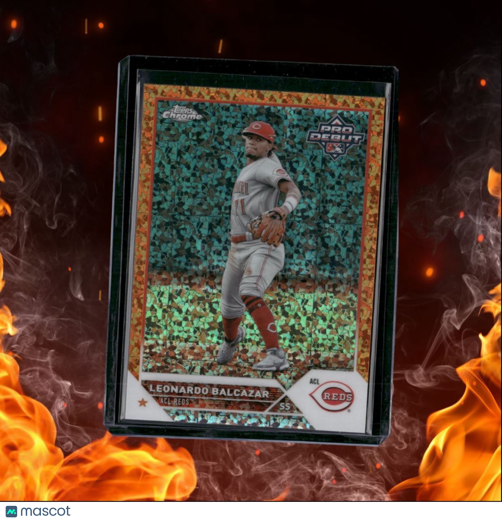 2023 Topps Pro Debut Leonardo Balcazar Orange Speckle 08/25 #PDC-190