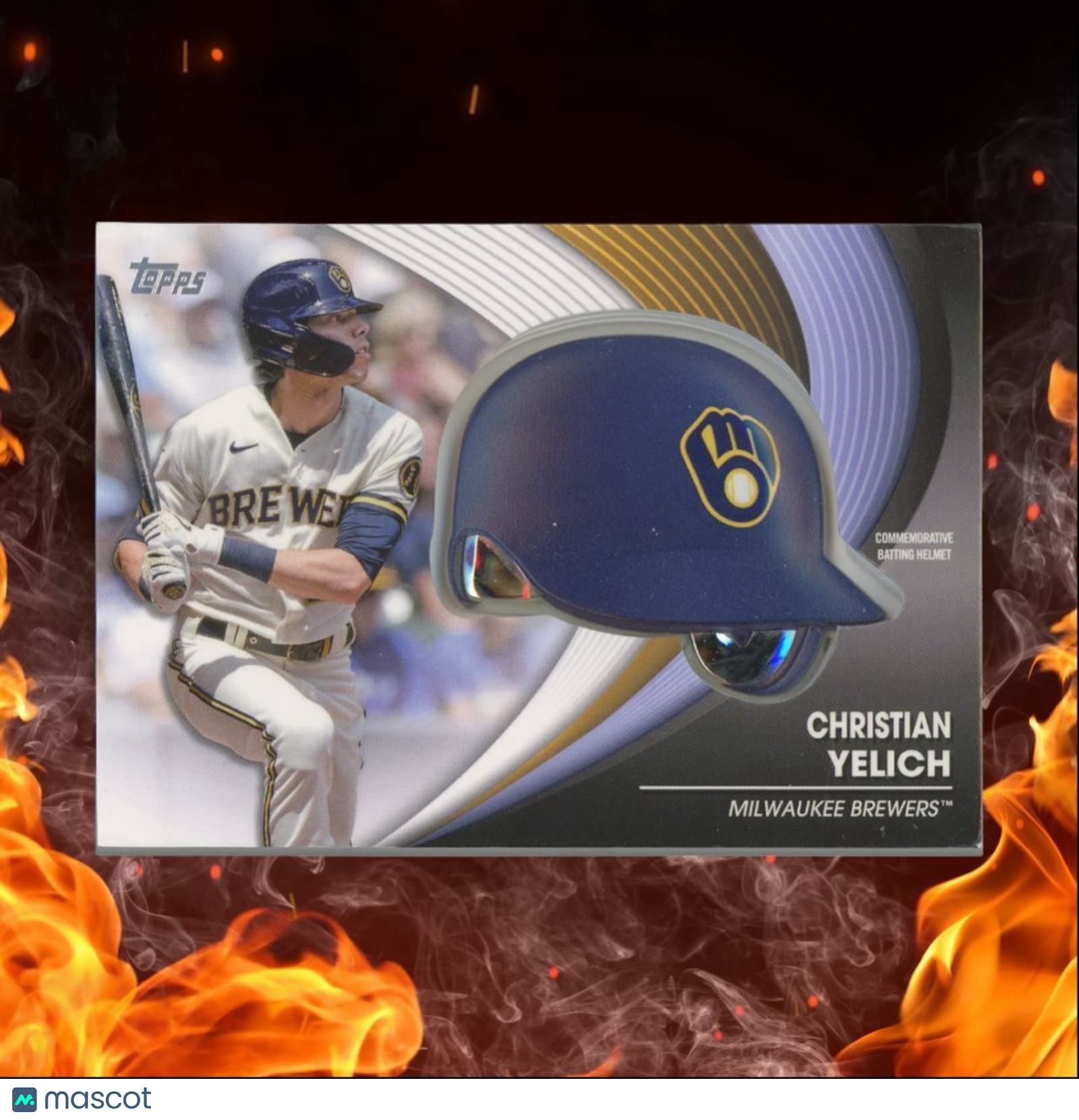 2022 Topps Christian Yelich Batting Helmet Commemorative Relic #BH-CY