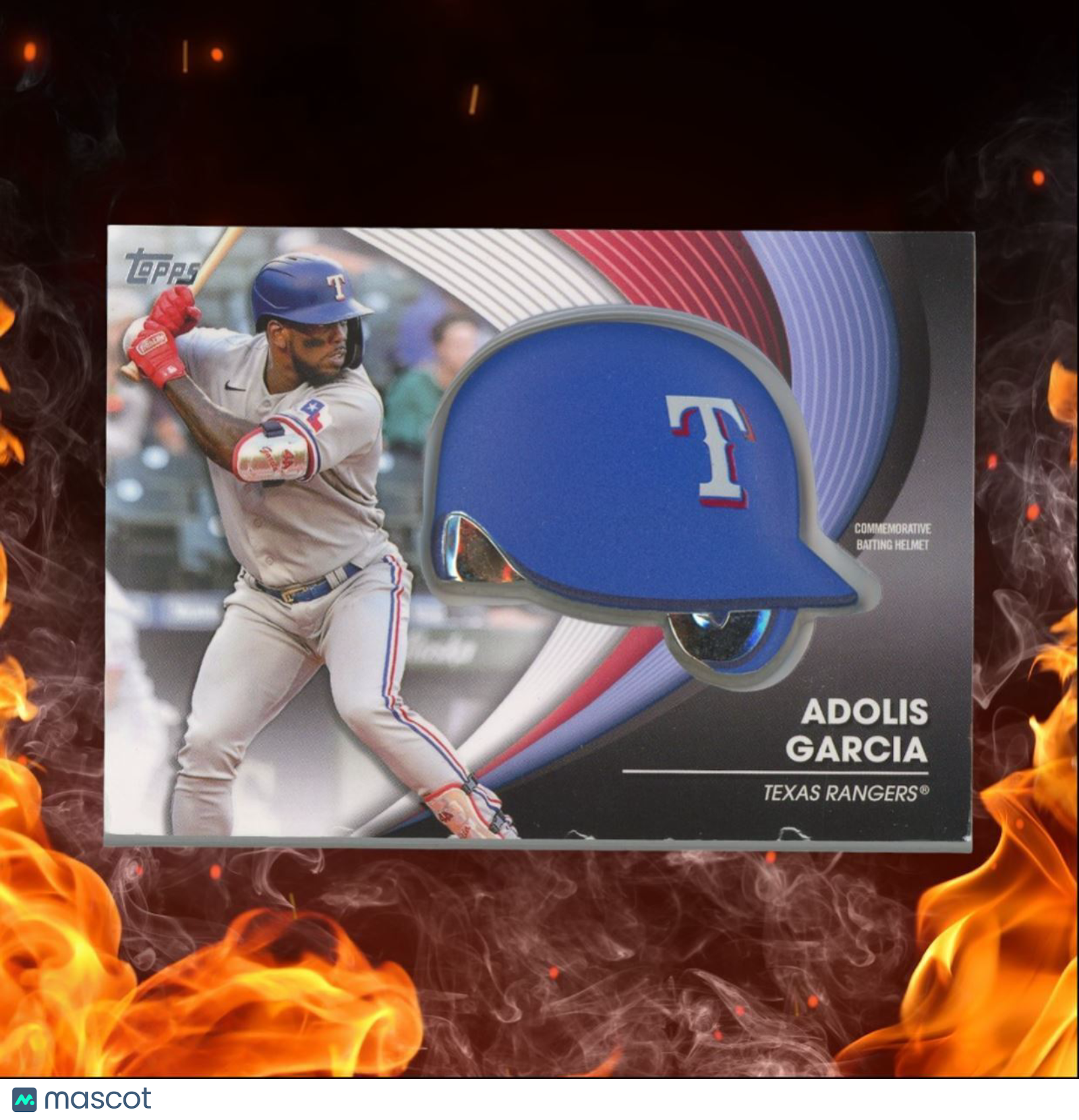 2022 Topps Adolis Garcia Batting Helmet Commemorative Relic #BH-AG