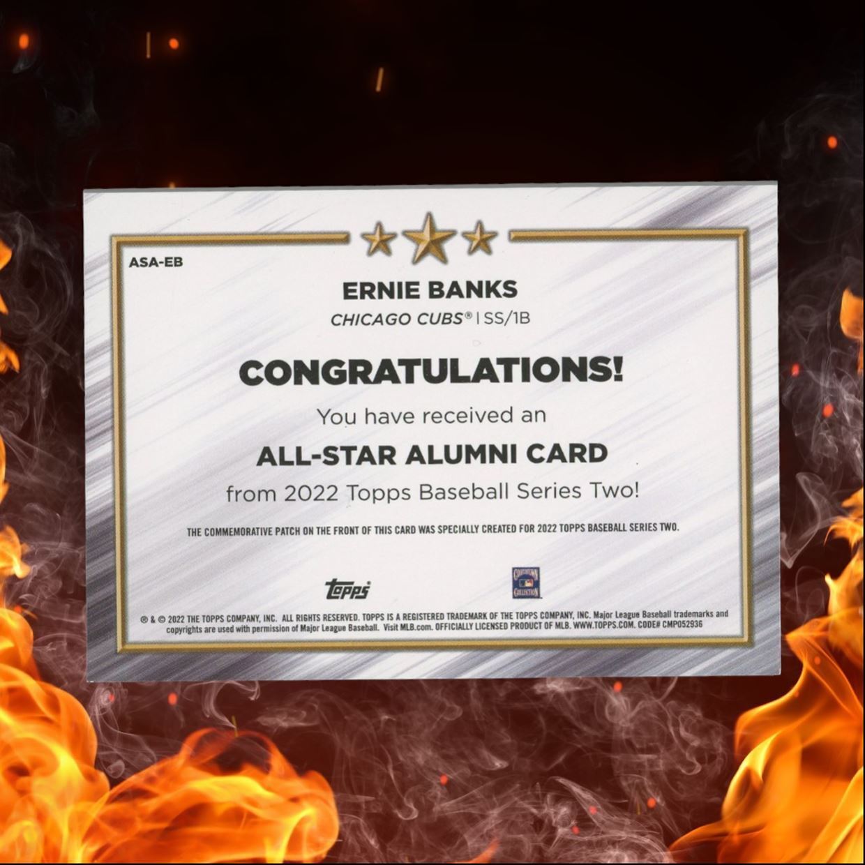 2022 Topps Ernie Banks All-Star Alumni #ASA-EB