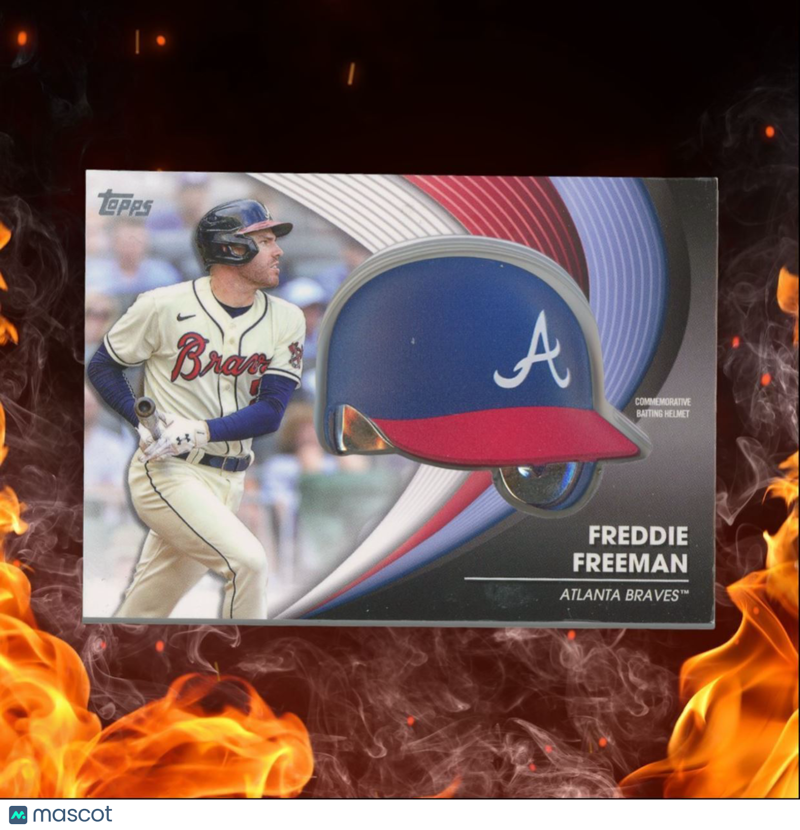 2022 Topps Freddie Freeman Batting Helmet Commemorative Relic #BH-FFR