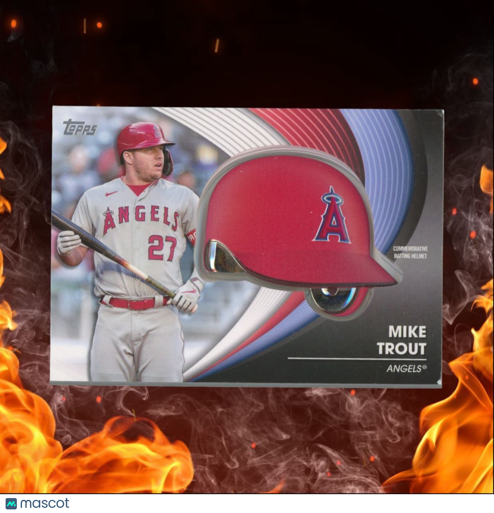 2022 Topps Mike Trout Batting Helmet Commemorative Relic #BH-MT