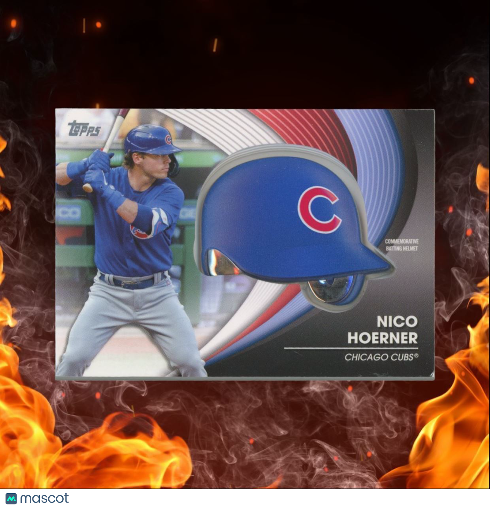 2022 Topps Nico Hoerner Batting Helmet Commemorative Relic #BH-NH