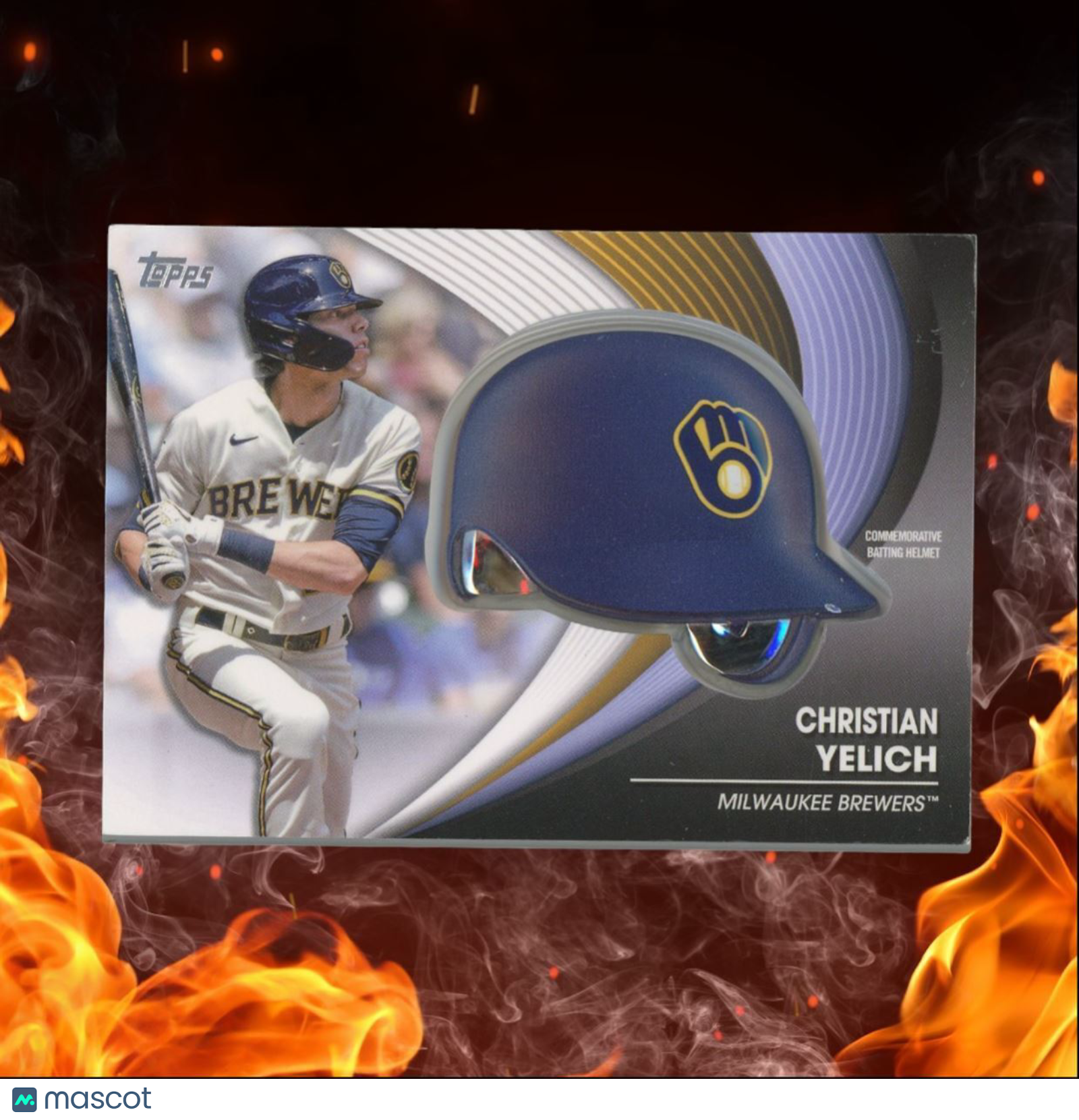2022 Topps Christian Yelich Batting Helmet Commemorative Relic #BH-CY
