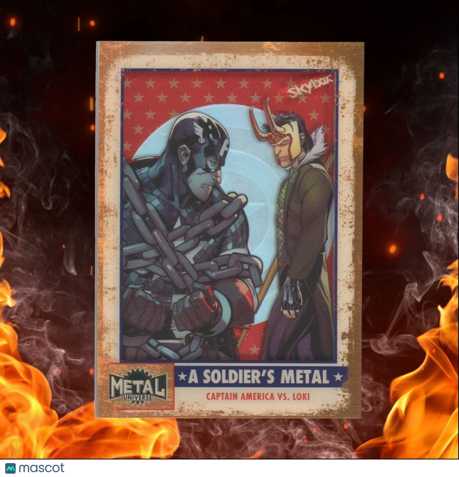 2024 Marvel Metal Universe Avengers A Solider's Metal Captain America VS. Loki