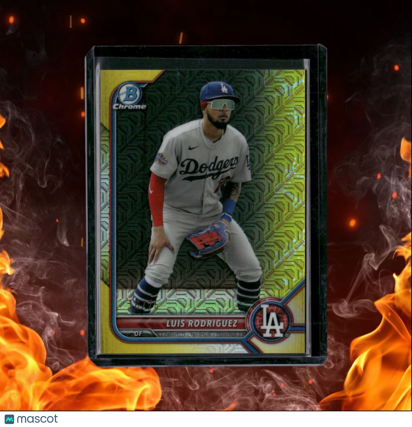 2022 Bowman Chrome Luis Rodriguez Gold Mojo Prospect 16/75 #BCP-47