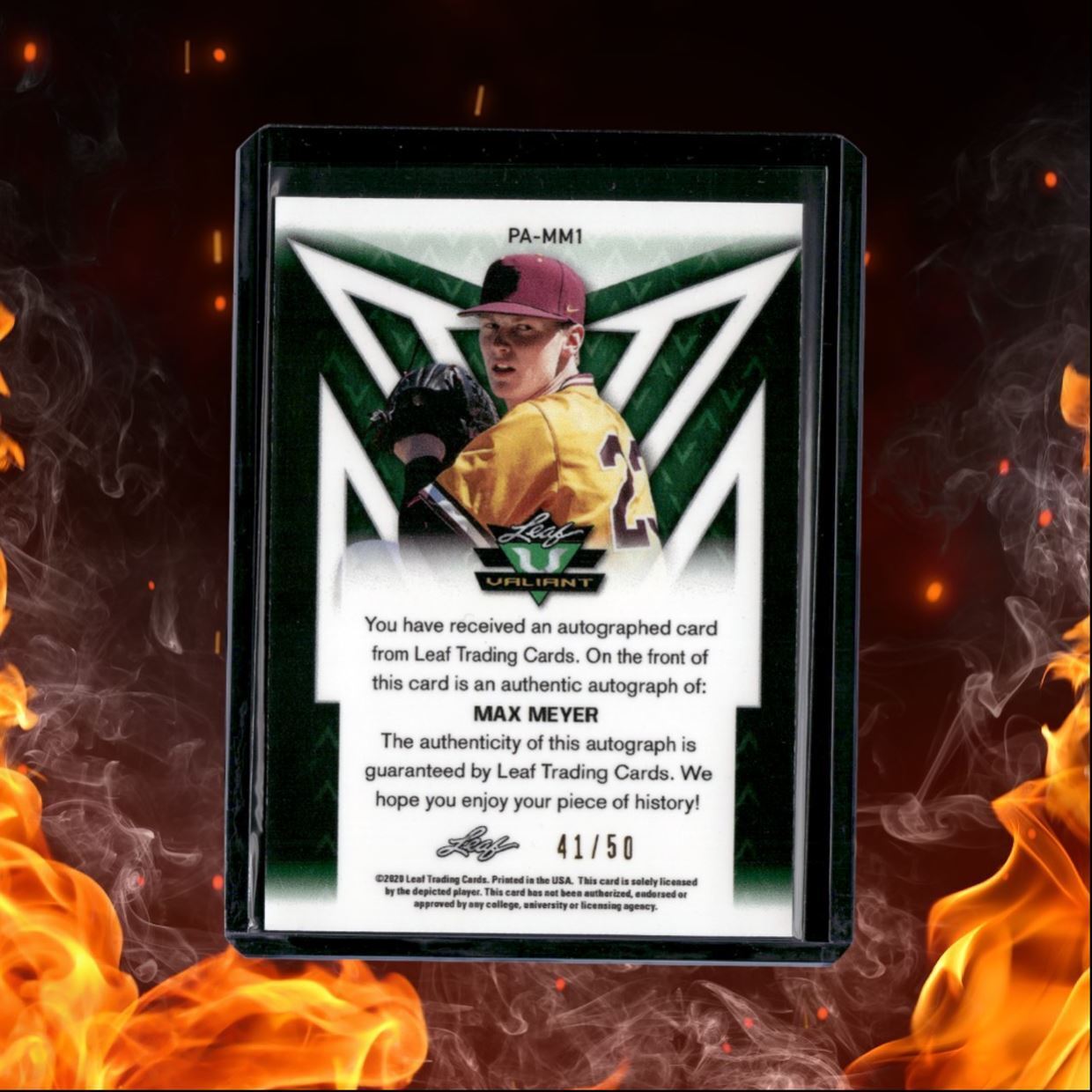 2020 Leaf Valiant Max Meyer Spectrum 41/50 #PA-MM1