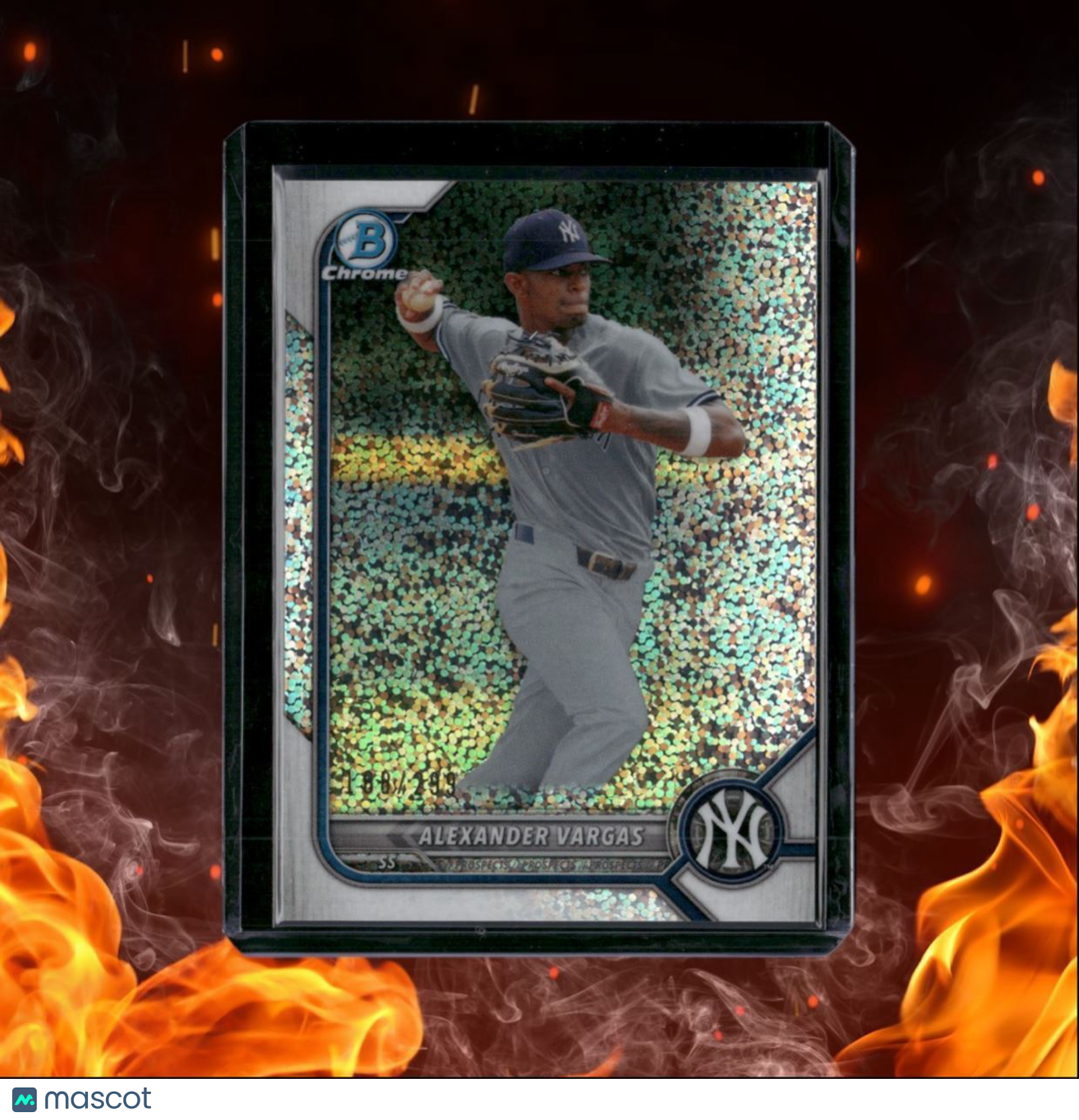 2022 Bowman Chrome Alexander Vargas Prospect Speckle Refractor 188/299 #BCP-140