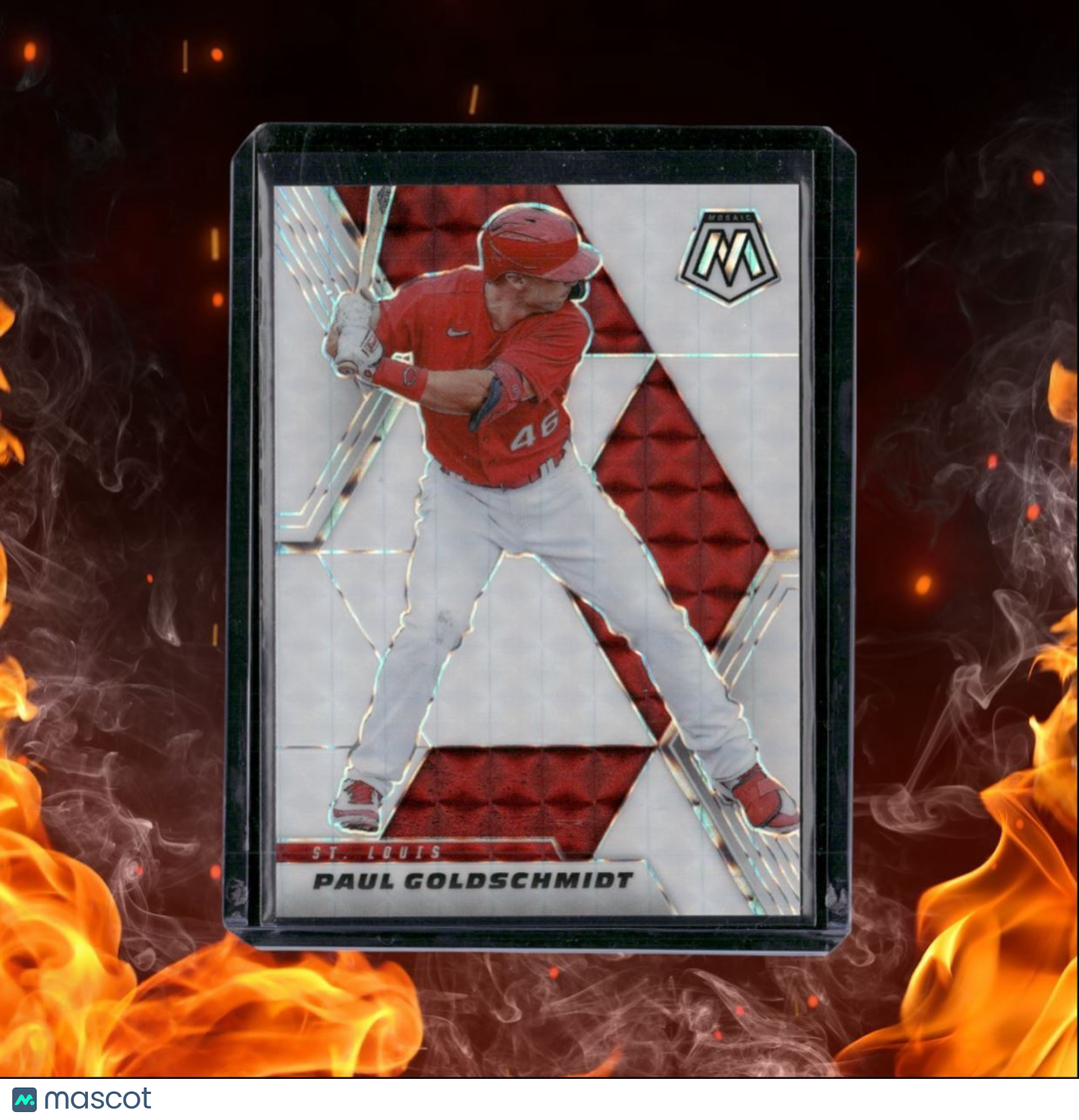 2021 Panini Mosaic Paul Goldschmidt White Mosaic 02/25 #151