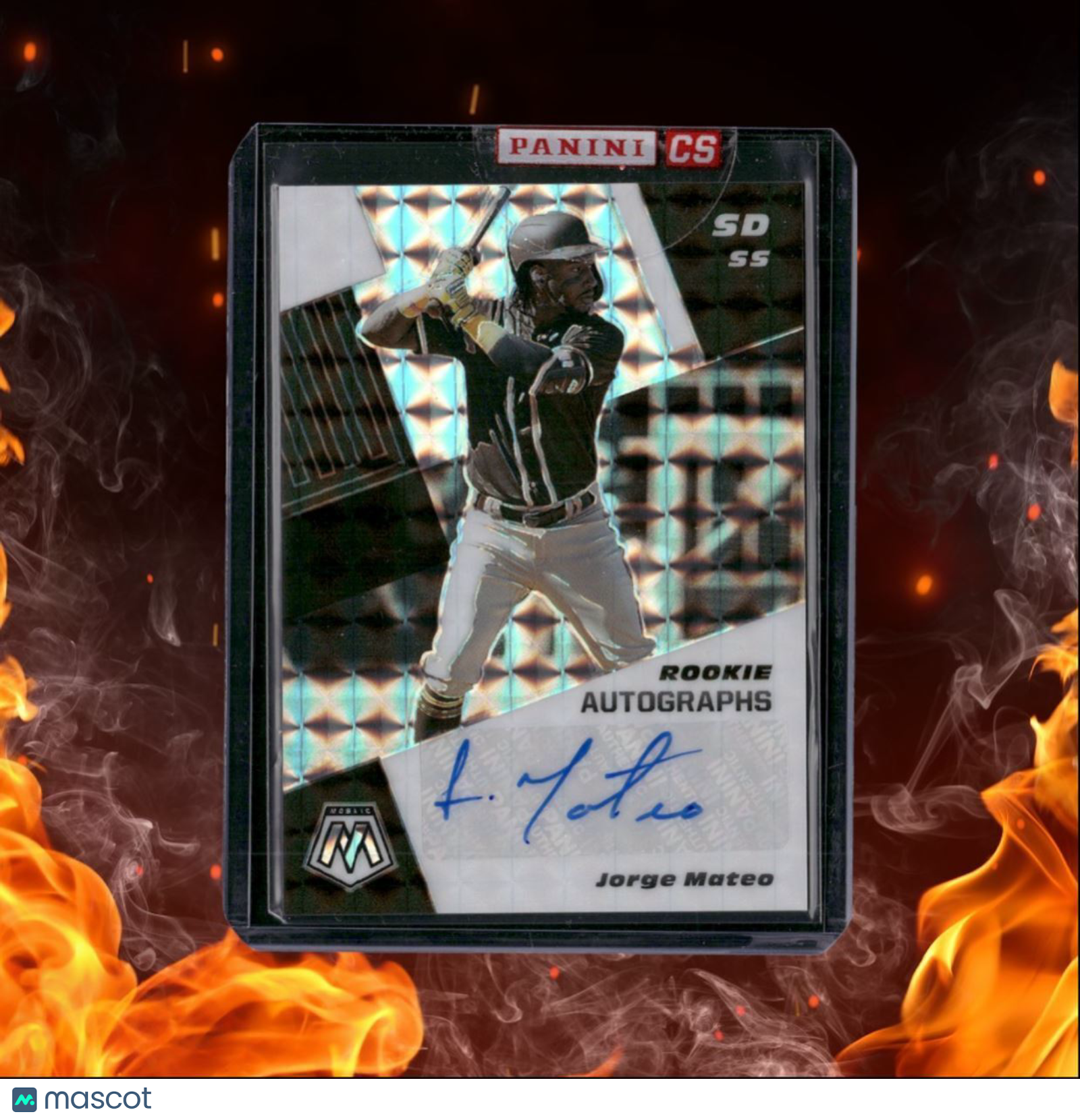 2021 Panini Mosaic Jorge Mateo Mosaic Prizm Rookie Auto #RAM-JM