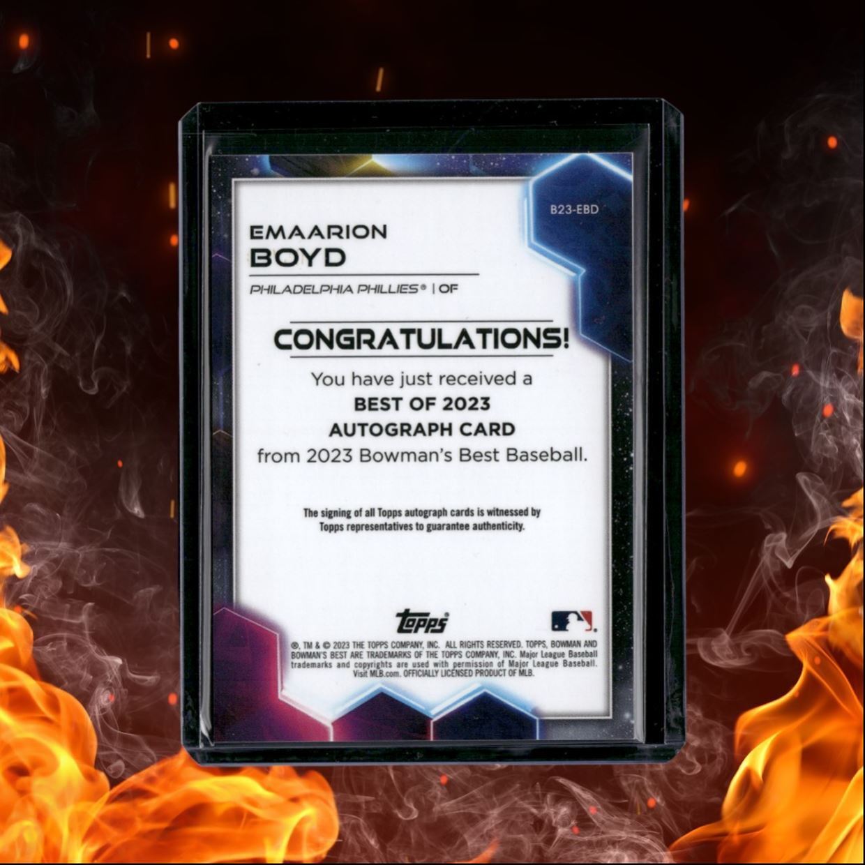 2023 Bowman's Best Emaarion Boyd Gold Refractor Rookie Auto 04/50 #B23-EBD