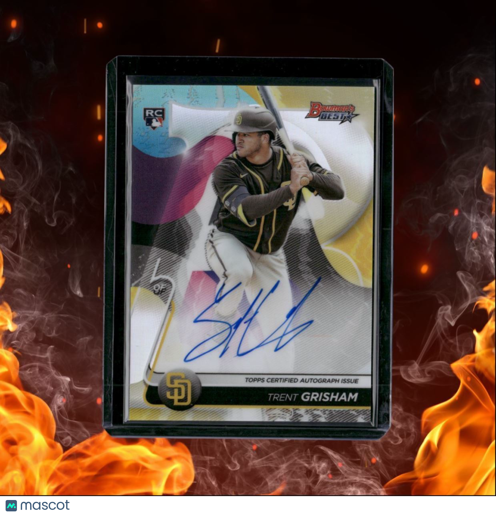 2020 Bowman's Best Trent Grisham Refractor Rookie Auto #B20-TG