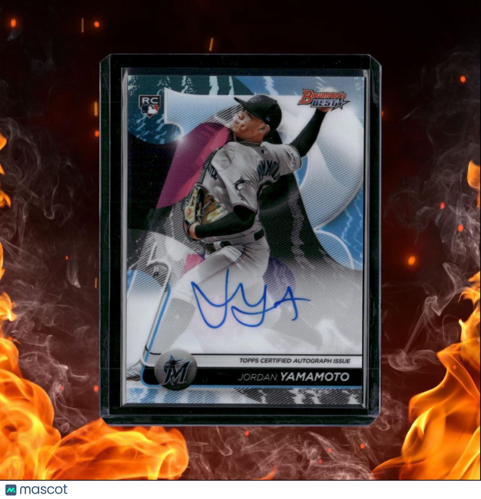 2020 Bowman's Best Jordan Yamamoto Rookie Auto #B20-JY