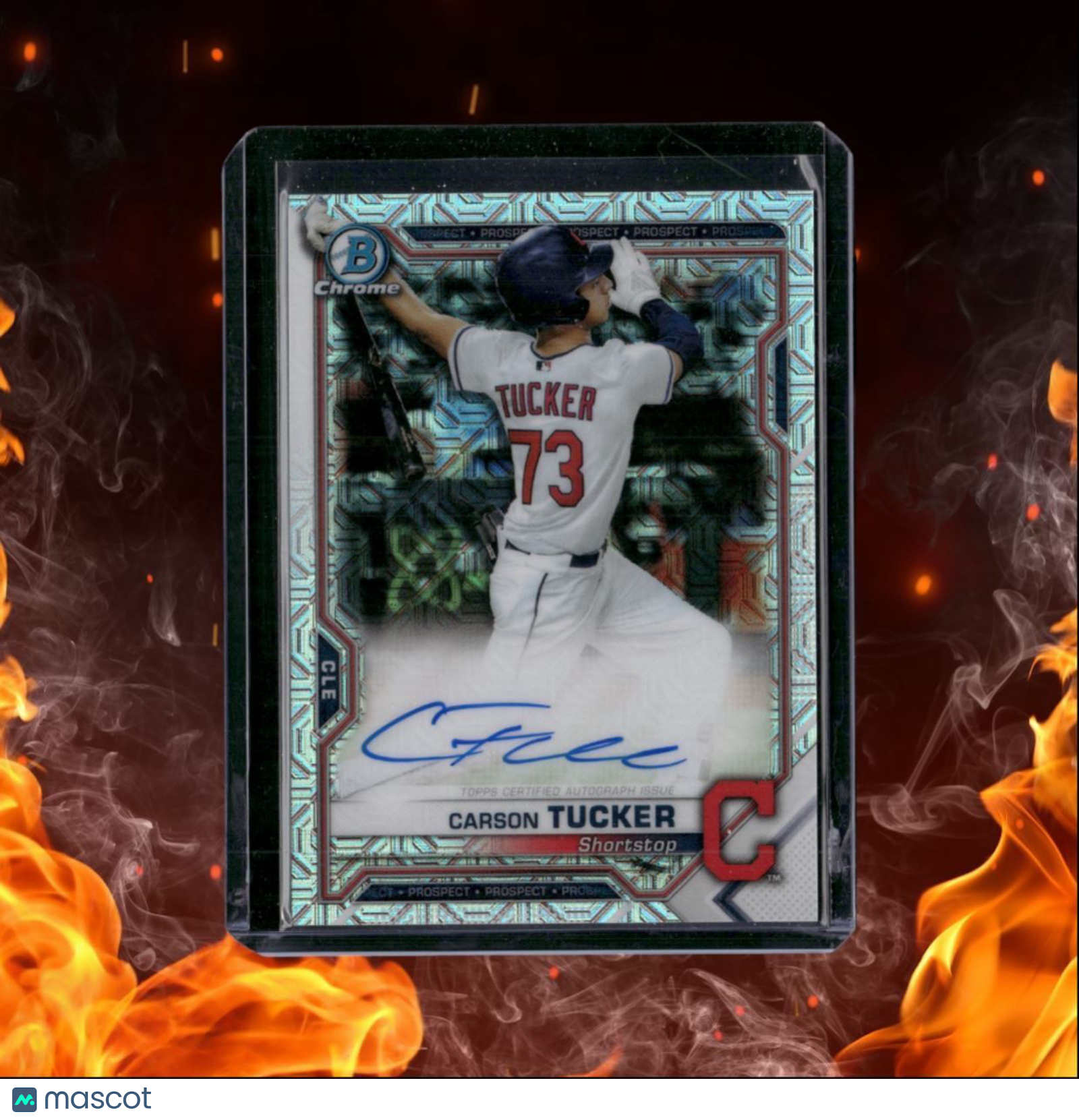 2021 Bowman Chrome Carson Tucker Mojo Prospect Auto #BCMA-CT