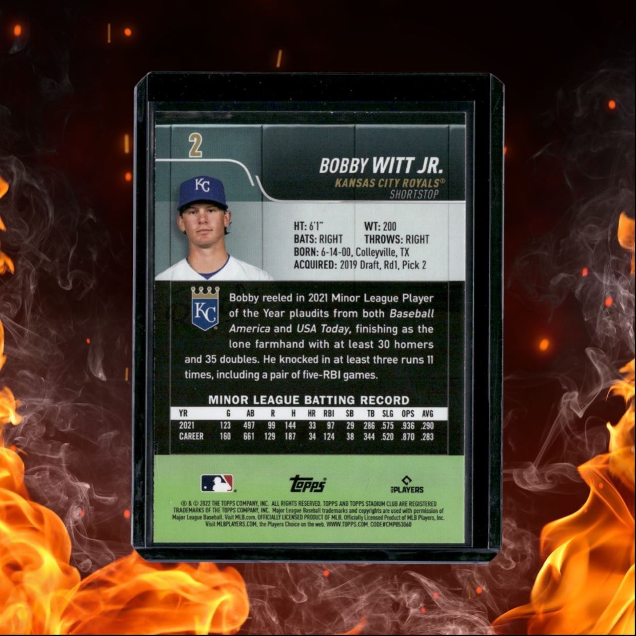 2022 Topps Stadium Club Bobby Witt Jr. Red #2