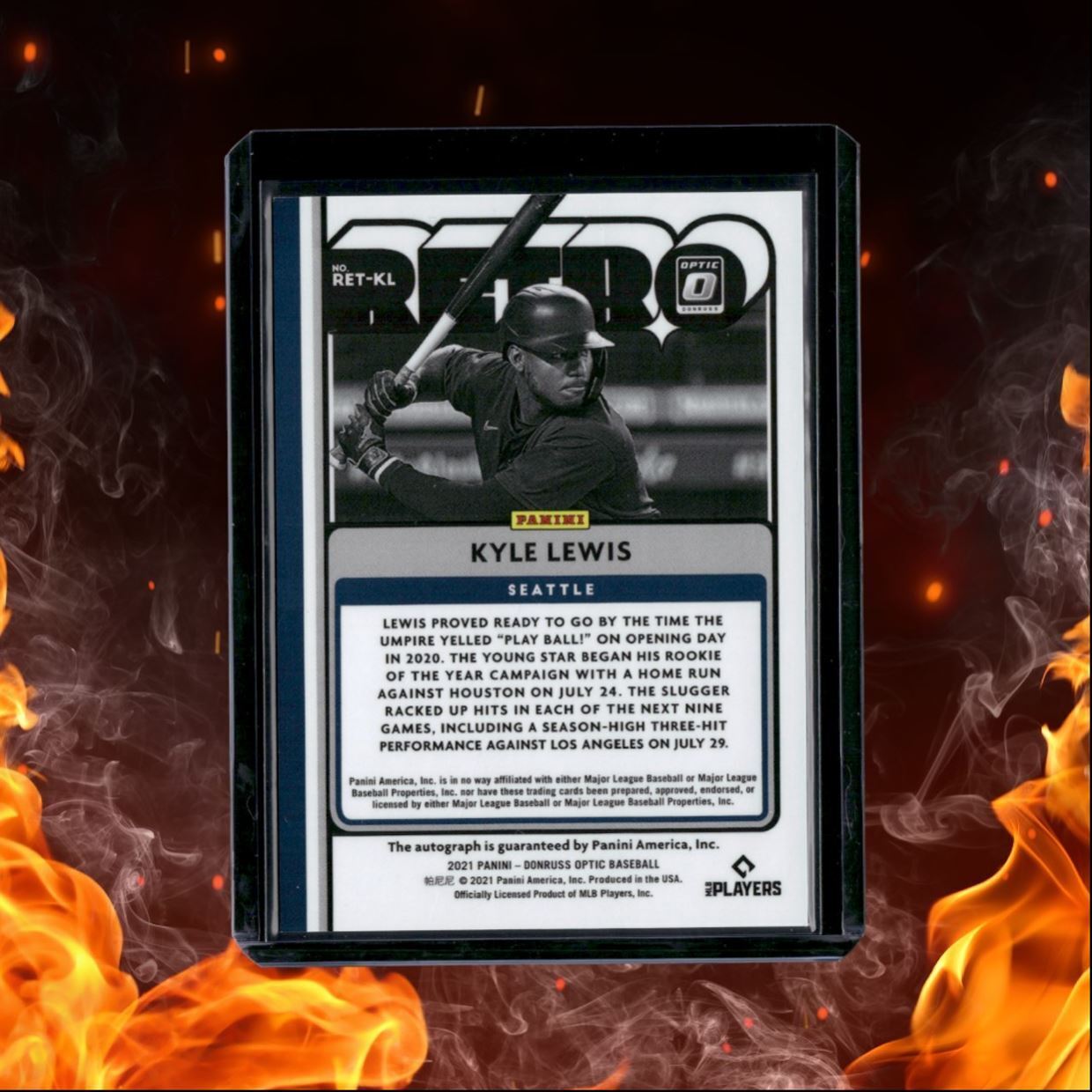 2021 Panini Donruss Optic Kyle Lewis Retro Series Auto #RET-KL
