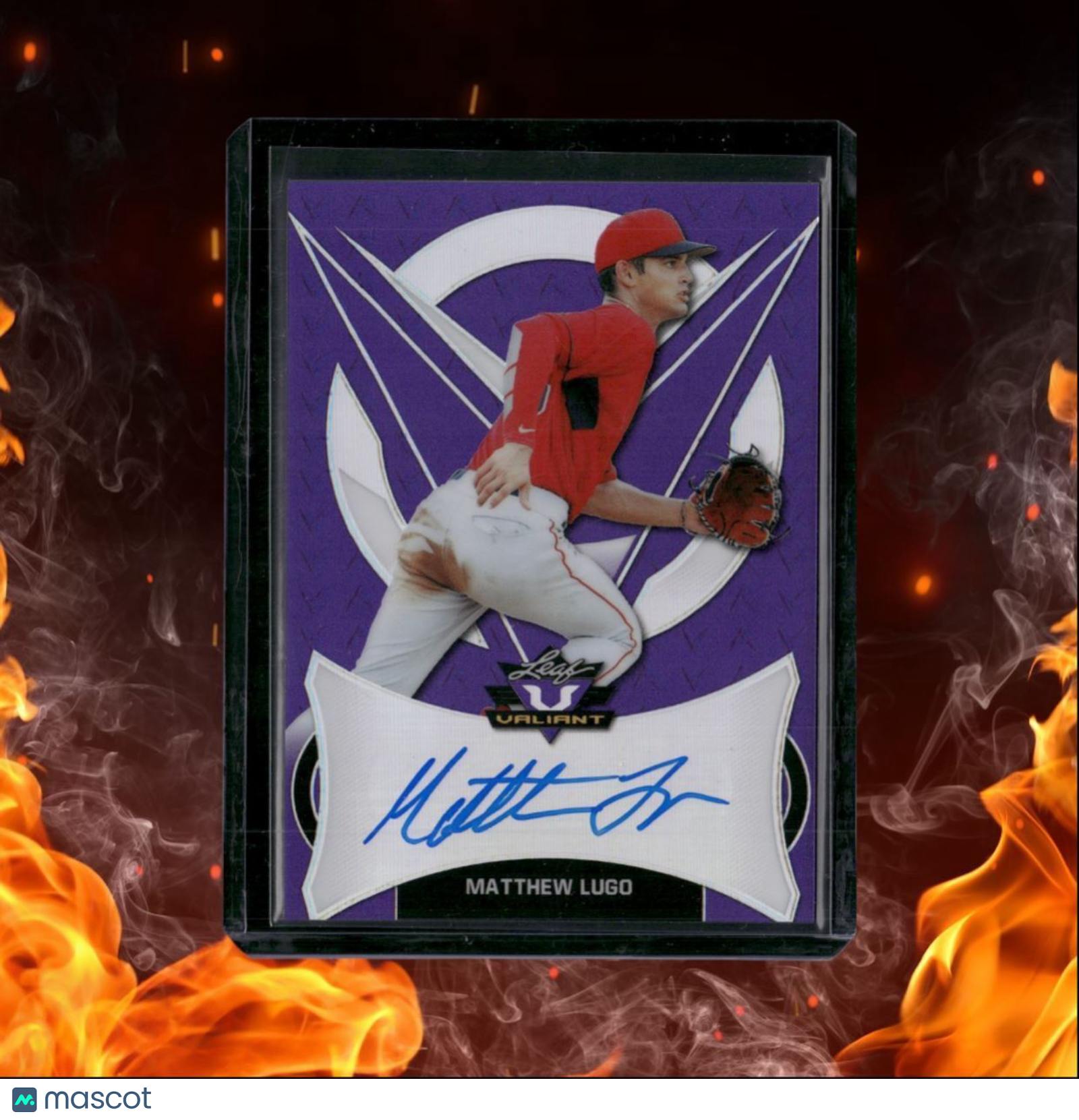2019 Leaf Valiant Matthew Lugo Purple Auto 2/15 #BA-ML2