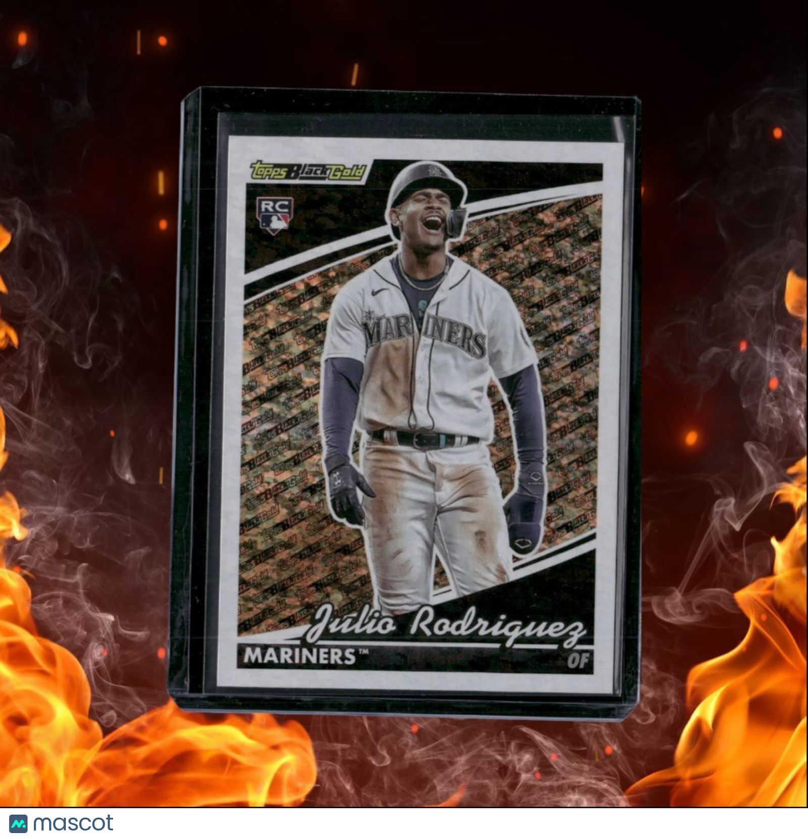 2022 Topps Update Julio Rodriguez Black Gold Rookie #BG-12