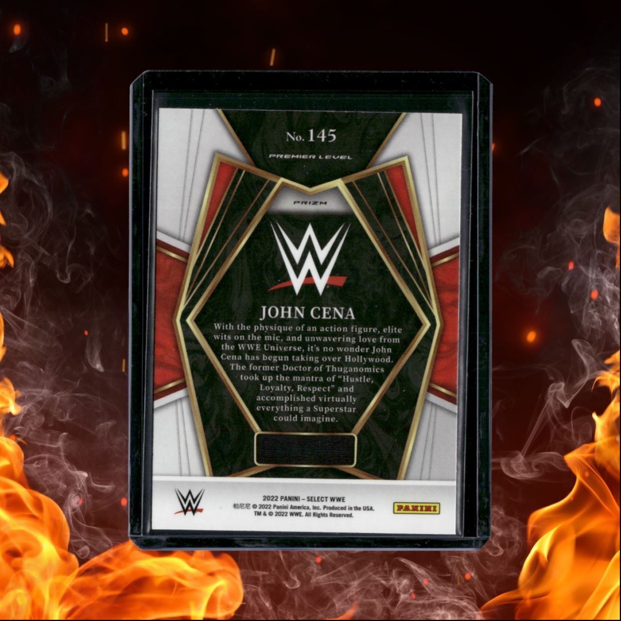 2022 Panini Select John Cena Premier Level Silver Prizm #145