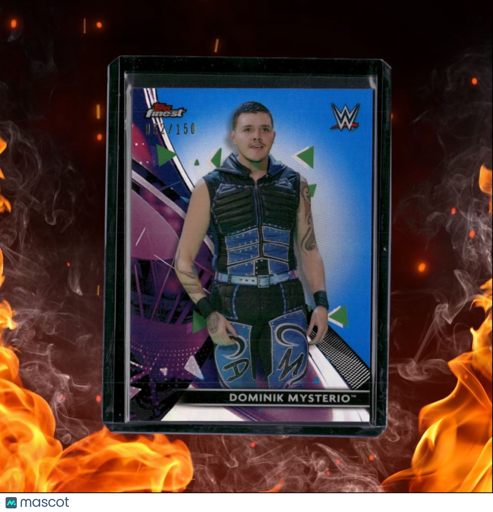 2021 Topps Finest Dominik Mysterio Blue Refractor 052/150 #52
