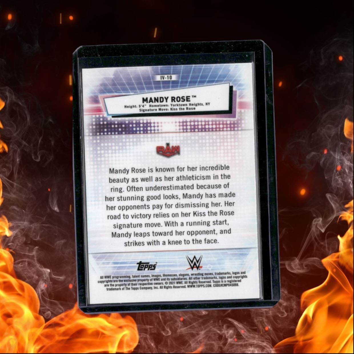 2021 Topps Chrome WWE Mandy Rose Variation Holo #IV-10