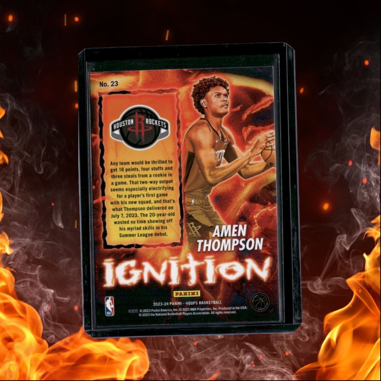 2023-24 Panini NBA Hoops Amen Thompson Ignition Rookie #23