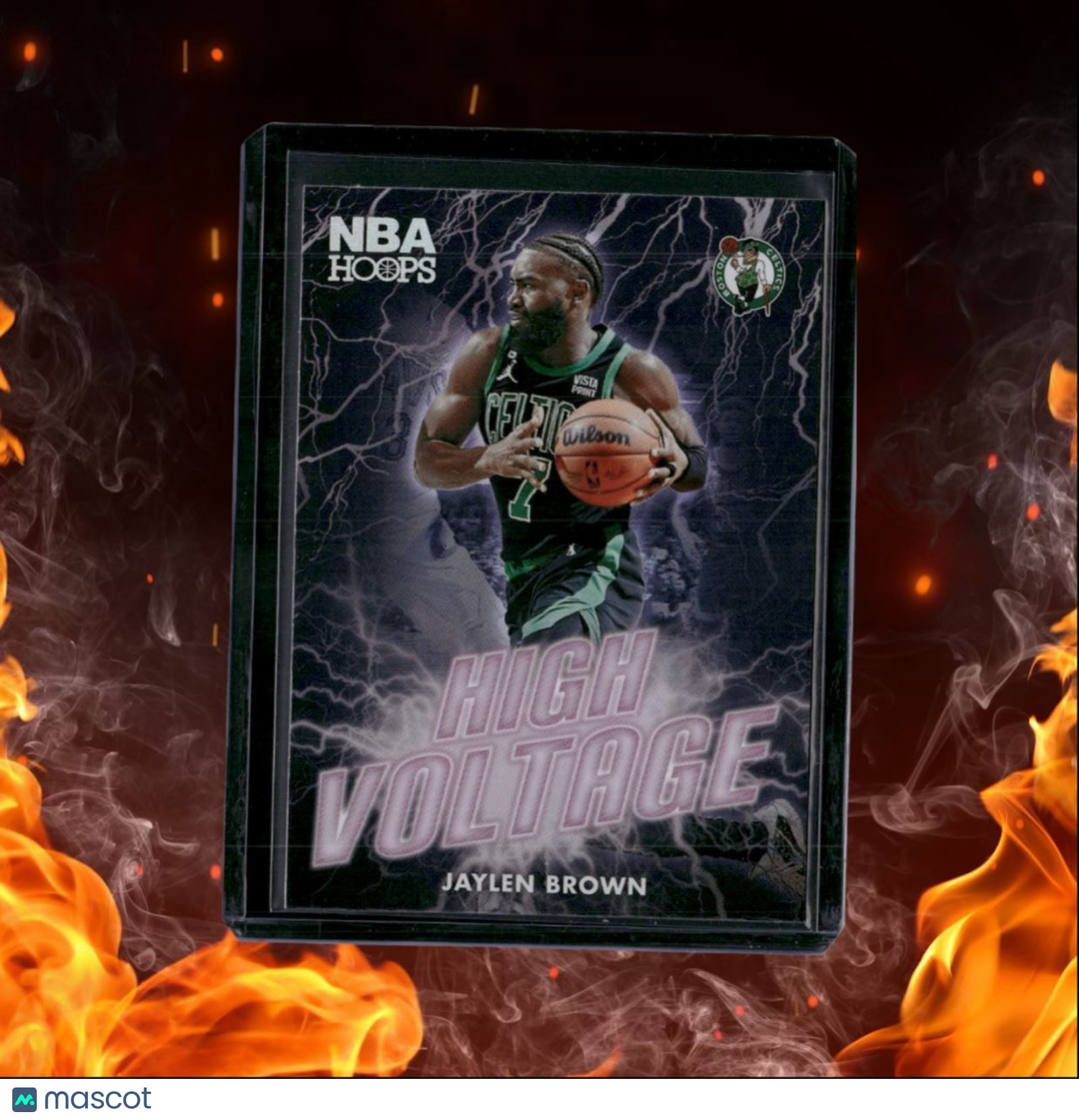 2023-24 Panini NBA Hoops Jaylen Brown High Voltage #25