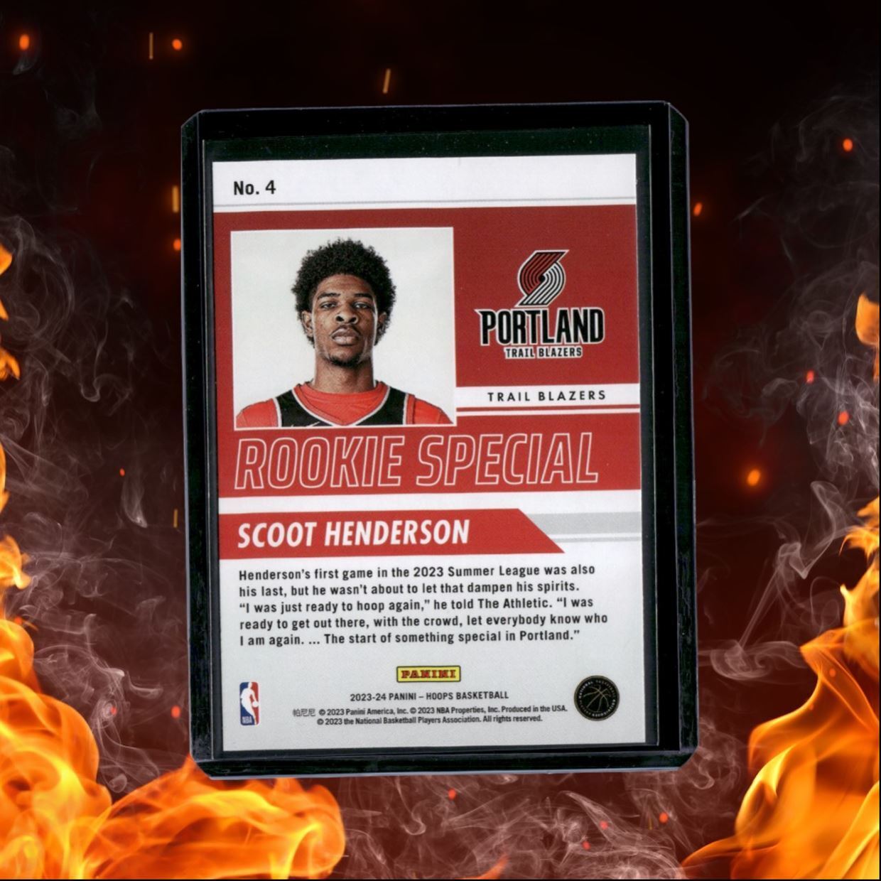 2023-24 Panini NBA Hoops Scoot Henderson Special Rookie #4