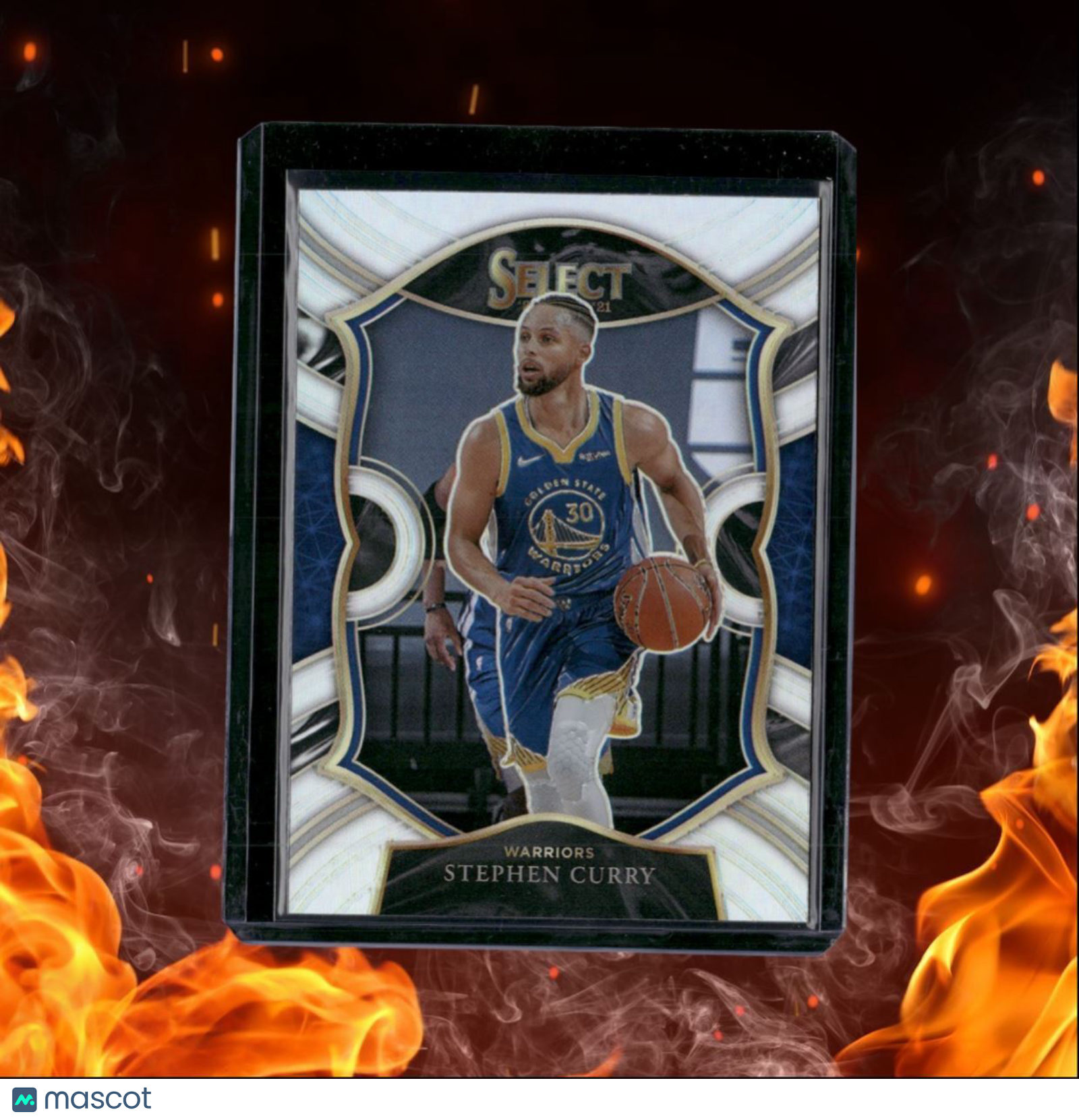 2020-21 Panini Select Stephen Curry Concourse Silver Prizm #57