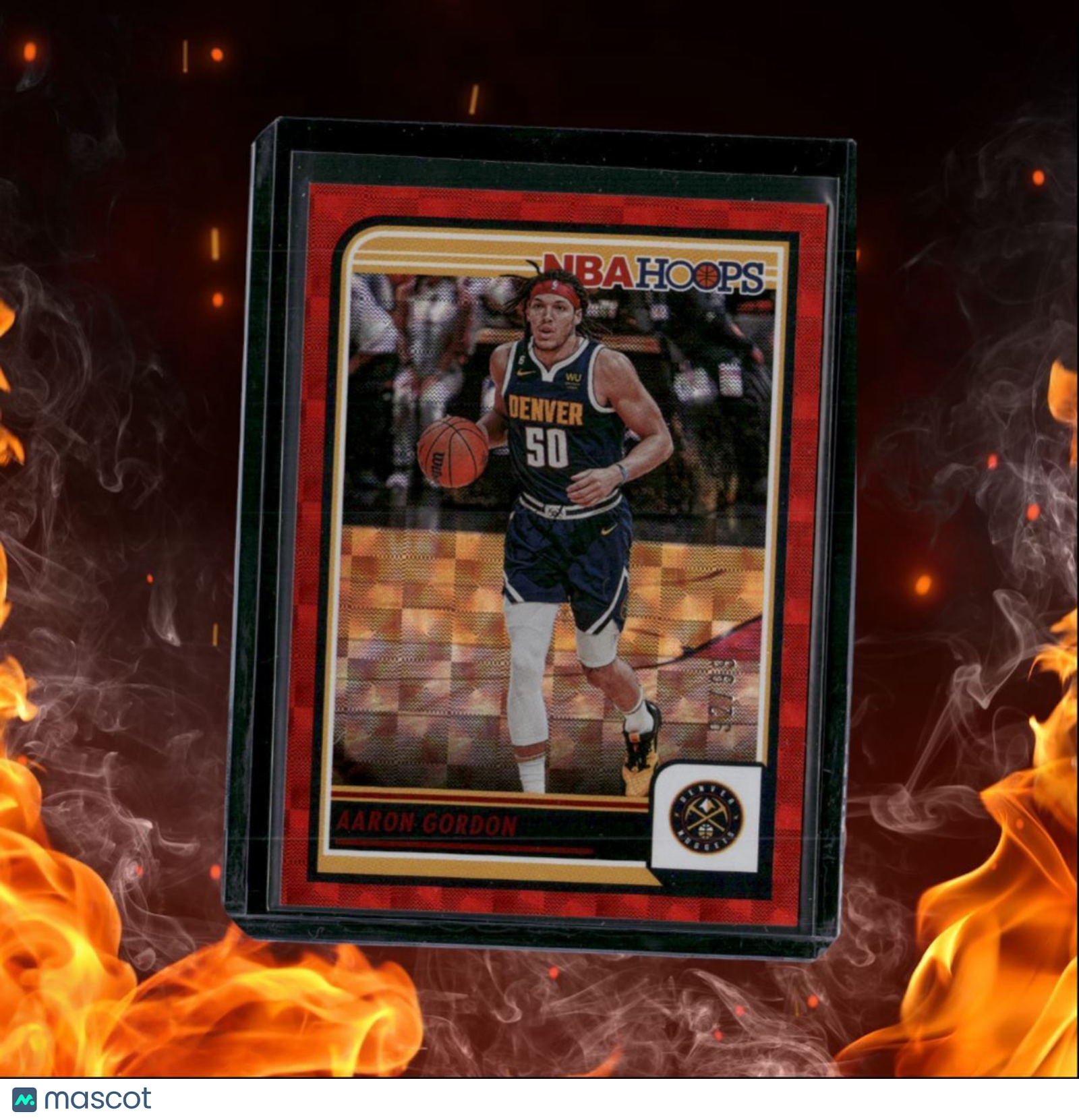 2023-24 Panini NBA Hoops Aaron Gordon Red Hyper 92/99 #179
