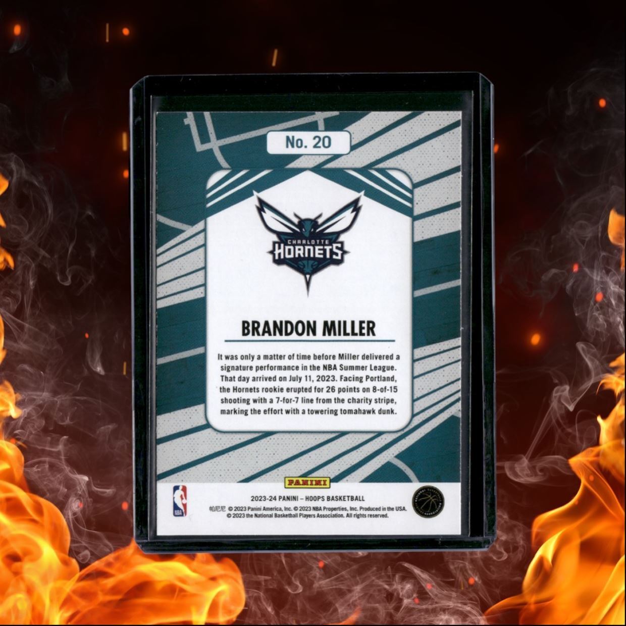 2023-24 Panini NBA Hoops Brandon Miller We Got Next Rookie #20