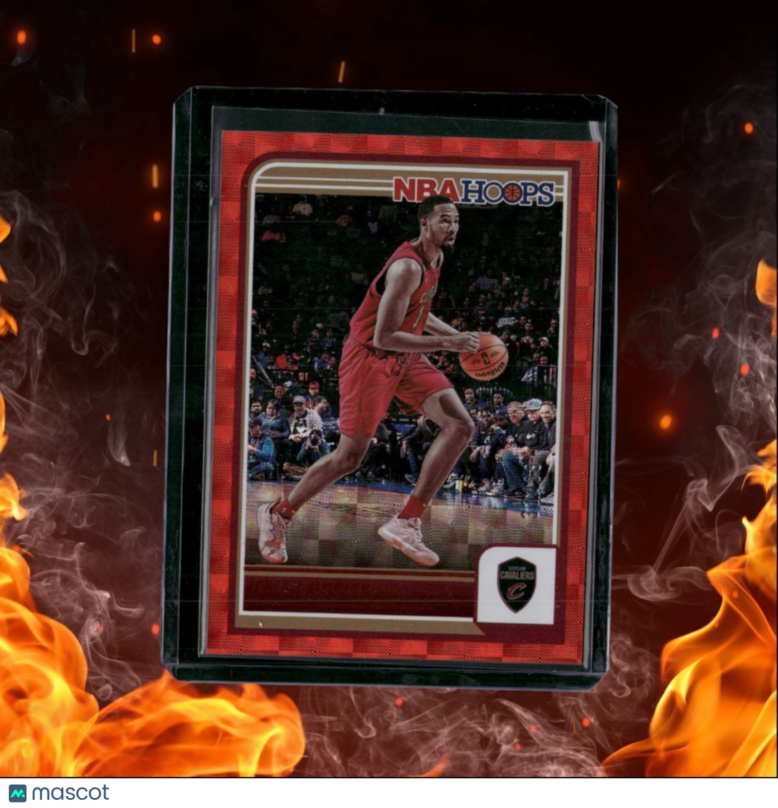 2023-24 Panini NBA Hoops Isaiah Mobley Red Hyper 33/99 #53