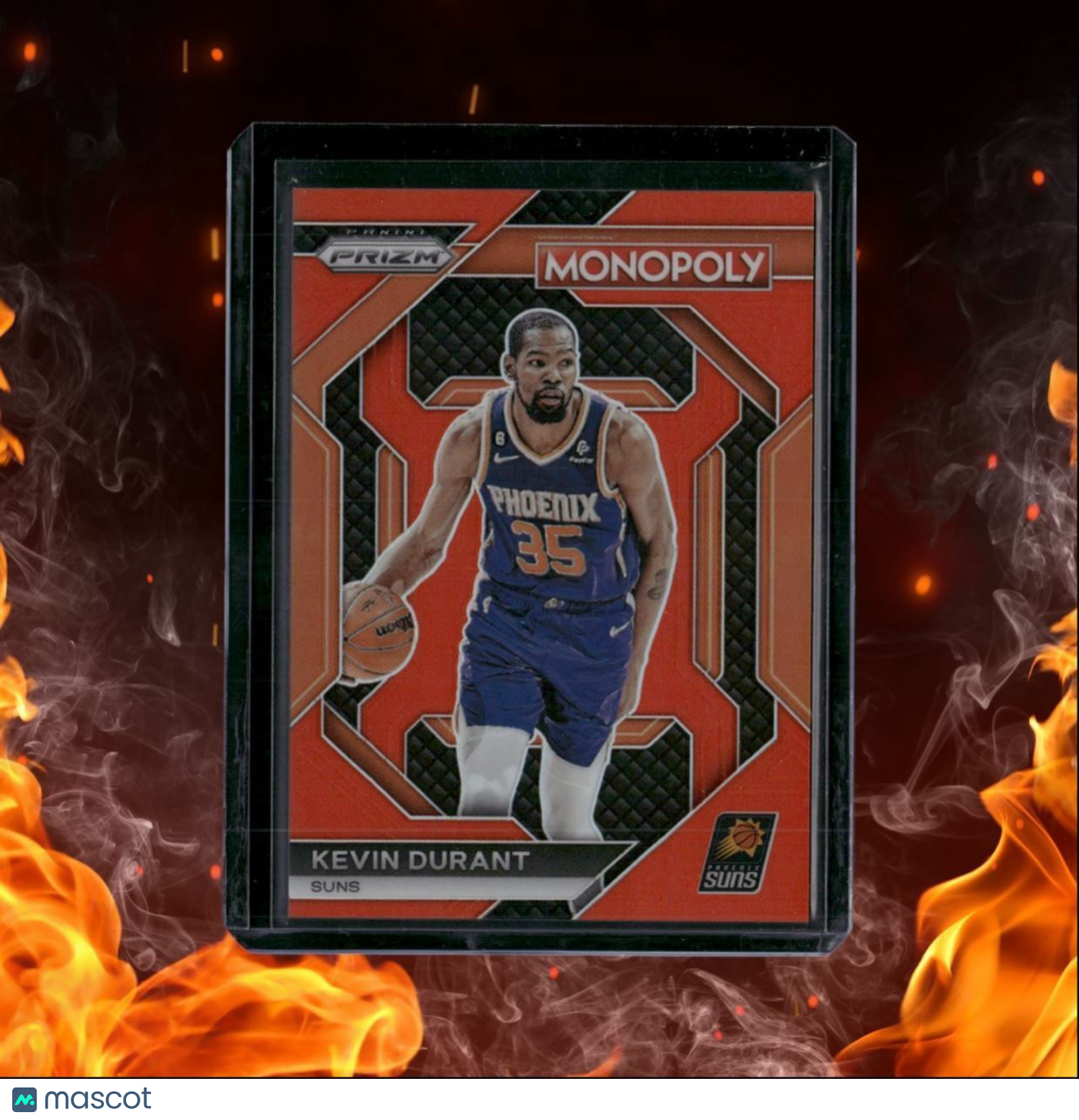 2023-24 Panini Prizm Monopoly Kevin Durant Orange Prizm 083/124 #PS6