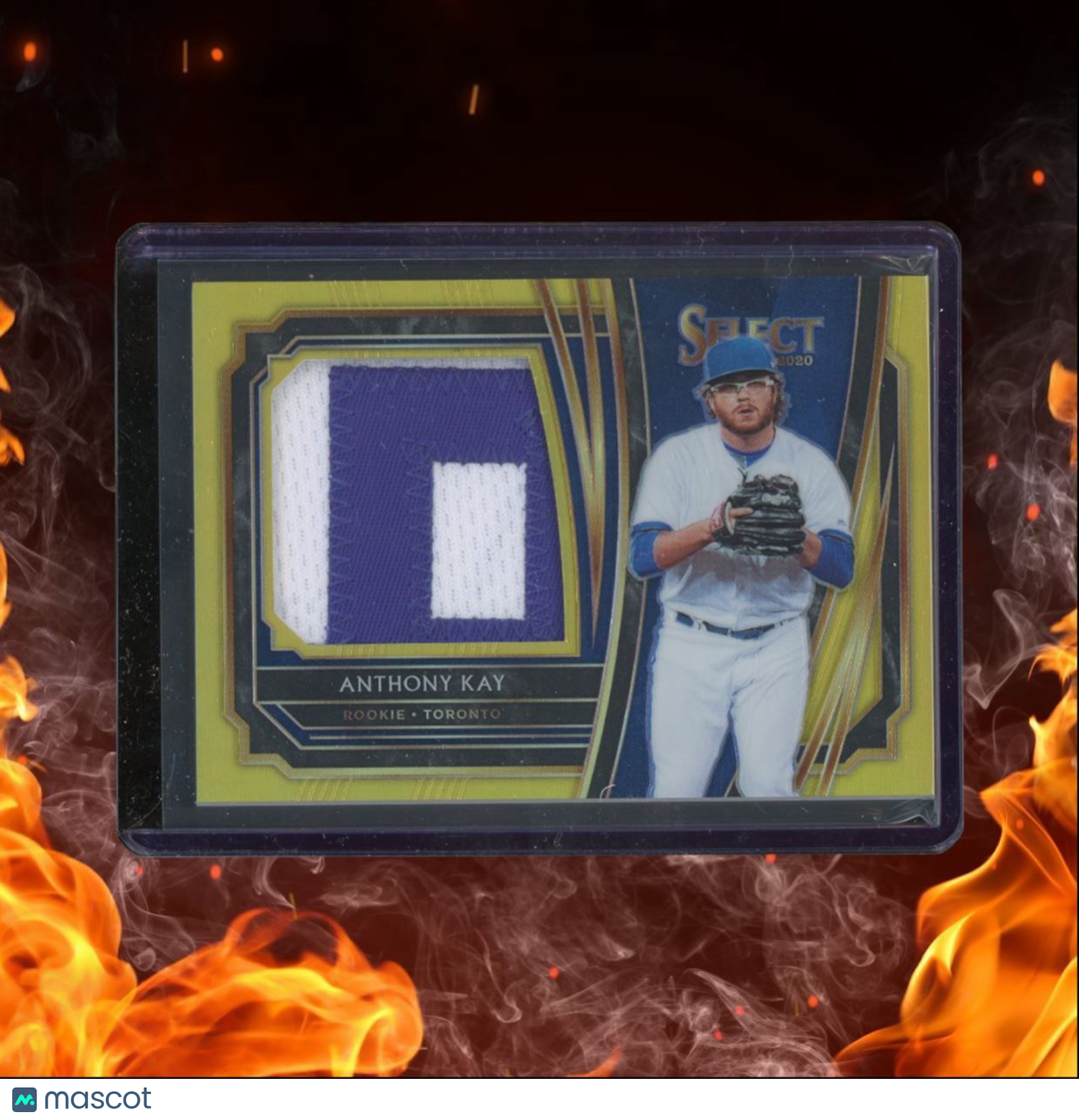2020 Panini Select Anthony Kay Jumbo Swatch Gold Prizm Rookie 09/10 #RJS-AK