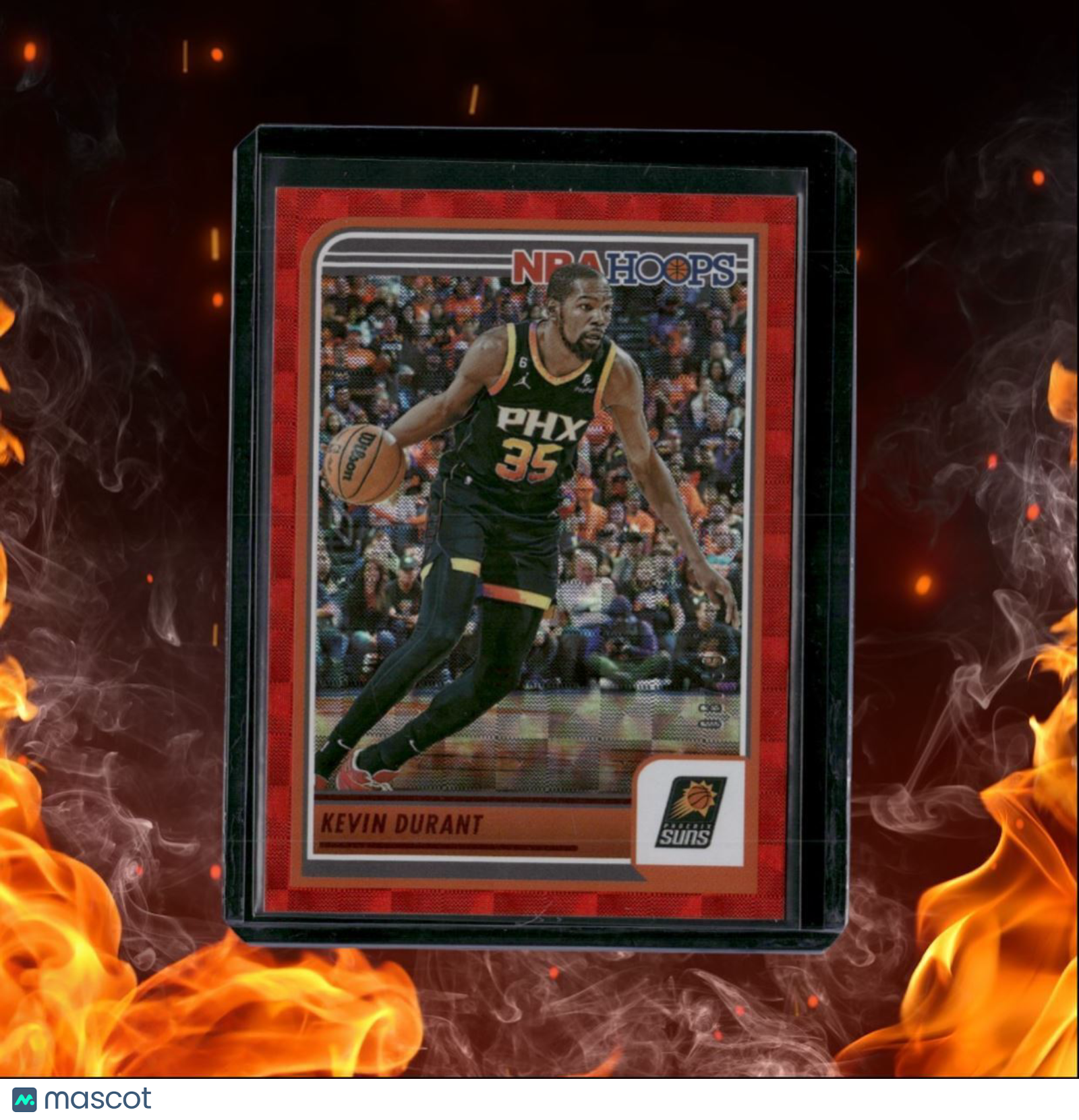 2023-24 Panini Hoops Kevin Durant Red Hyper 08/99 #61