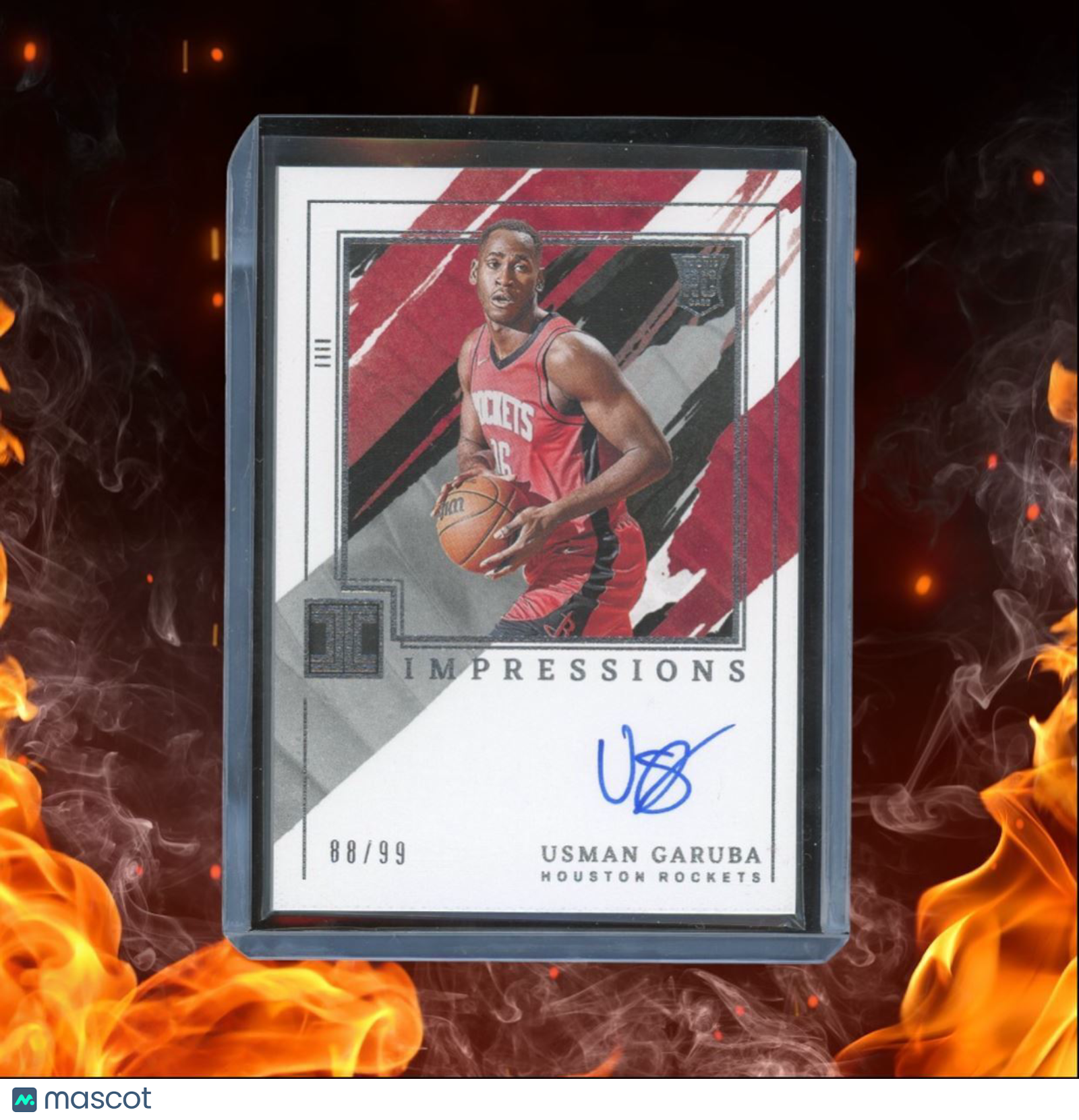 2021-22 Panini Impeccable Usman Garuba Impressions Rookie Auto 88/99 #IM-USM