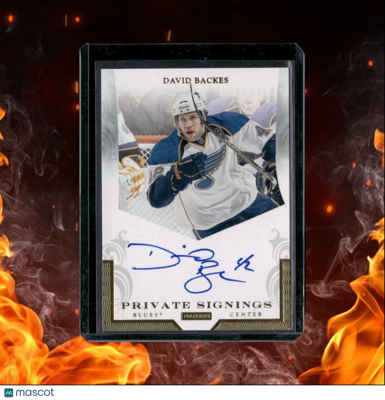 2011-12 Panini David Backes Private Signings Auto #DBA